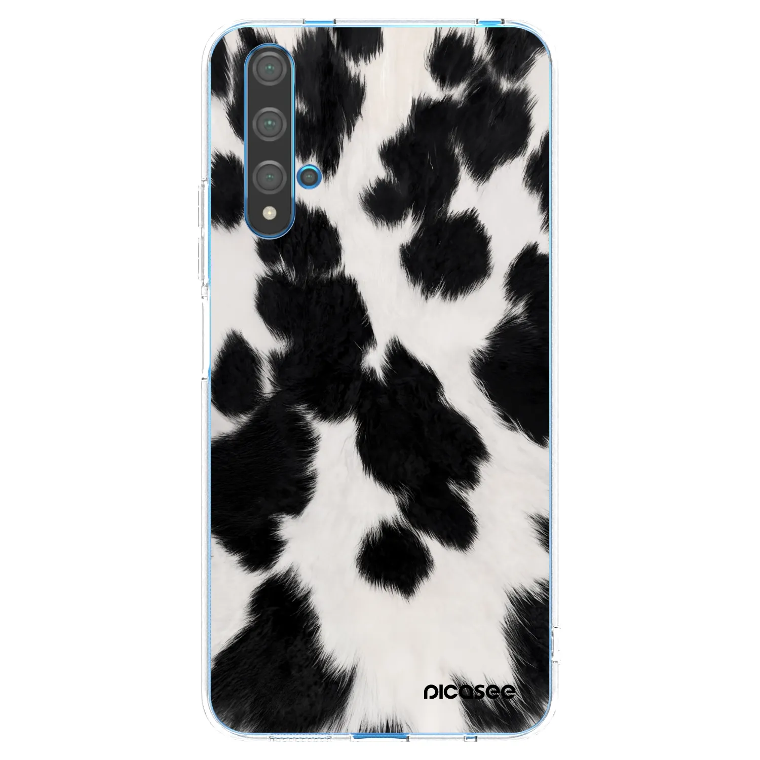 Picasee átlátszó szilikon tok az alábbi mobiltelefonokra Huawei Nova 5T - Black Moo