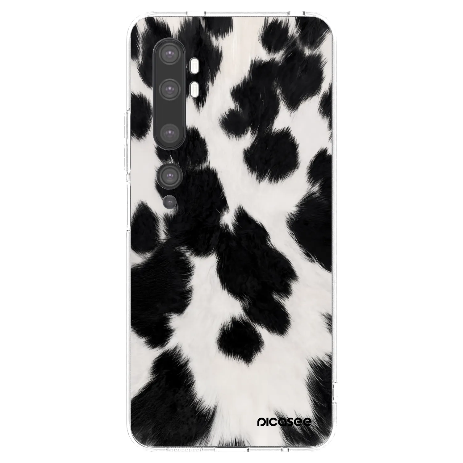 Picasee átlátszó szilikon tok az alábbi mobiltelefonokra Xiaomi Mi Note 10 (Pro) - Black Moo