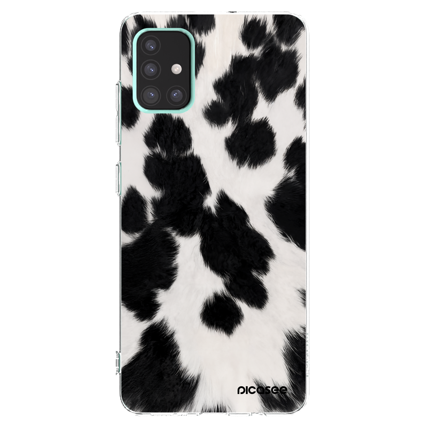 Picasee átlátszó szilikon tok az alábbi mobiltelefonokra Samsung Galaxy A51 A515F - Black Moo