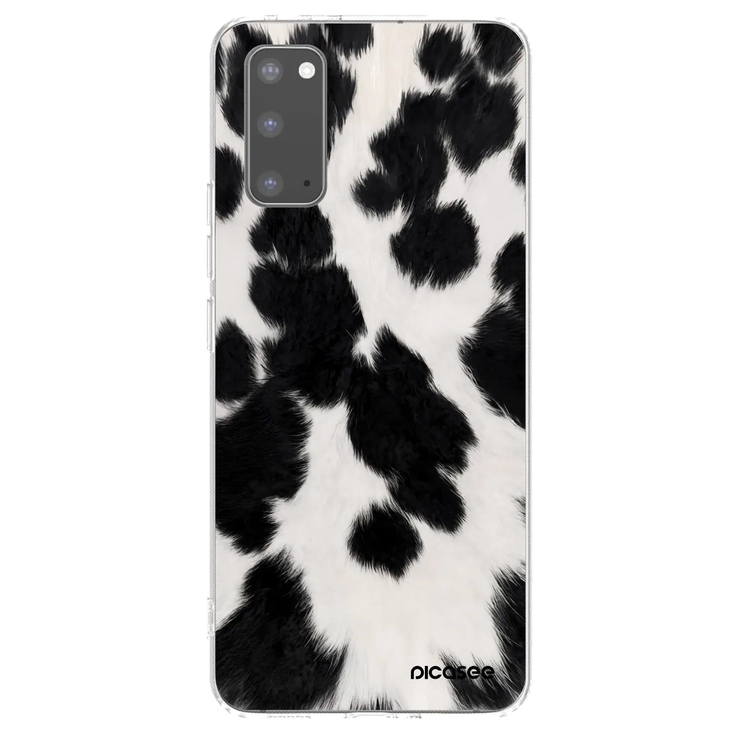 Picasee átlátszó szilikon tok az alábbi mobiltelefonokra Samsung Galaxy S20 G980F - Black Moo