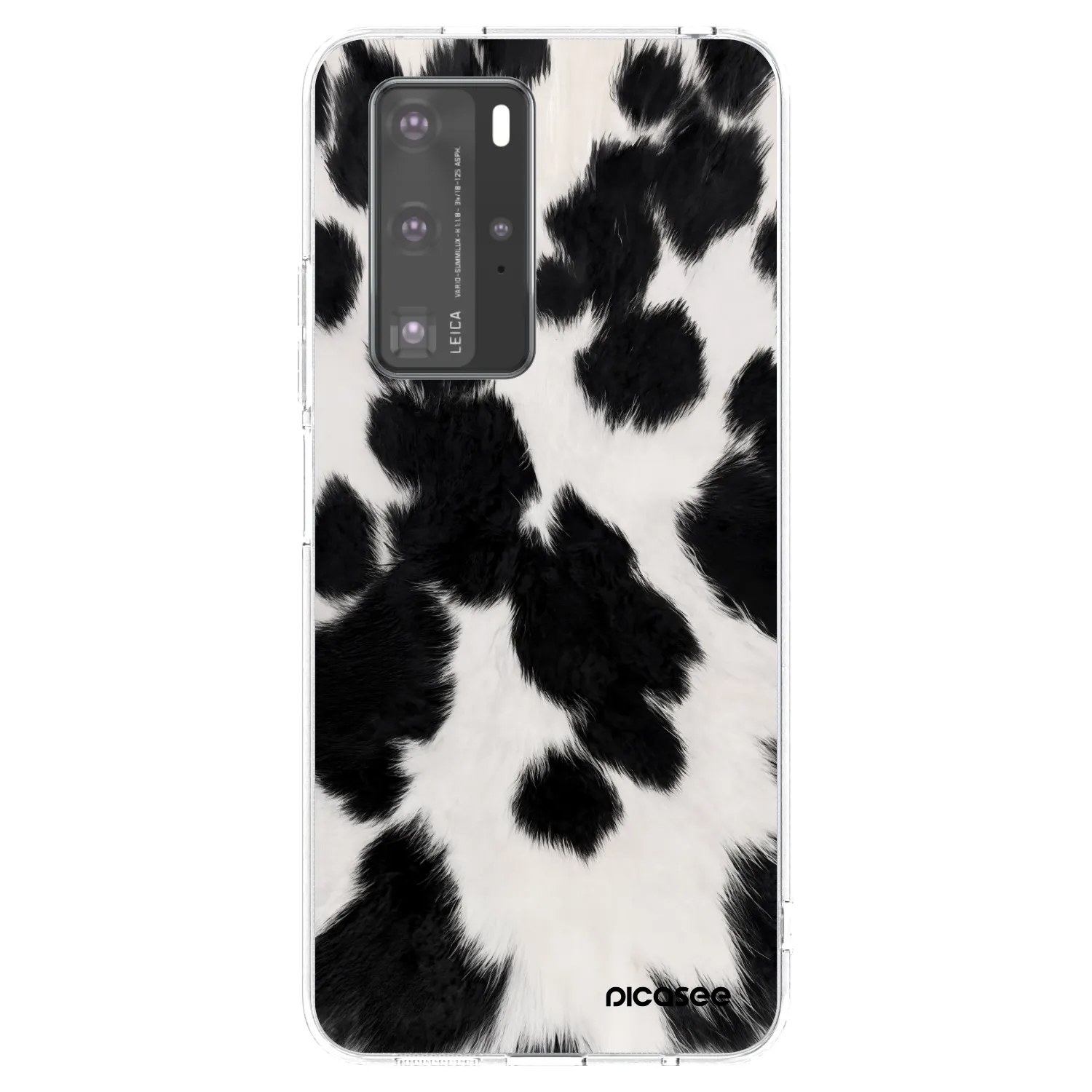 Picasee átlátszó szilikon tok az alábbi mobiltelefonokra Huawei P40 Pro - Black Moo