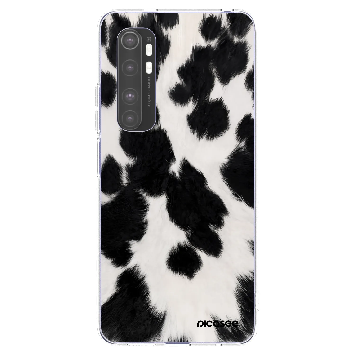 Picasee átlátszó szilikon tok az alábbi mobiltelefonokra Xiaomi Mi Note 10 Lite - Black Moo