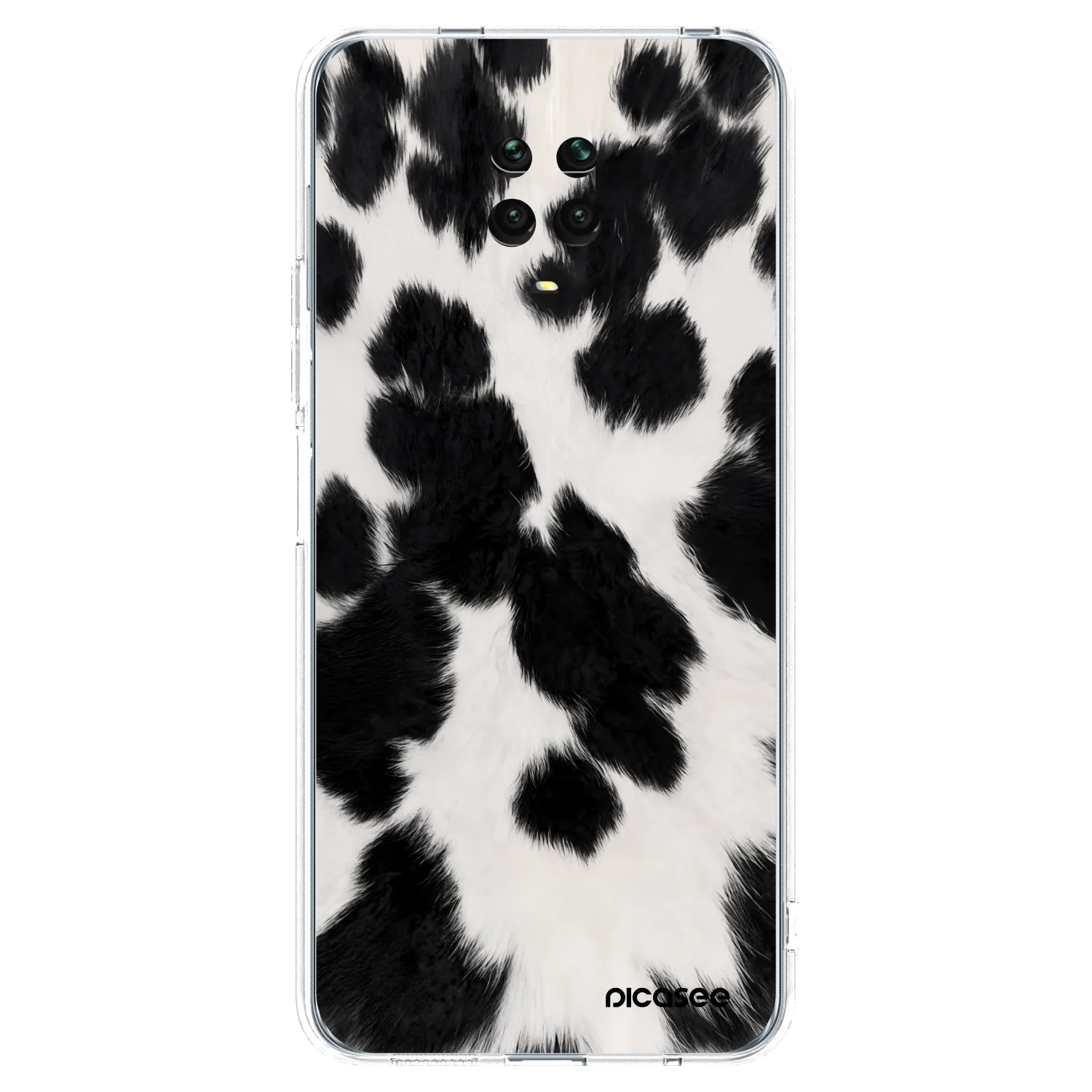 Picasee átlátszó szilikon tok az alábbi mobiltelefonokra Xiaomi Redmi Note 9S - Black Moo