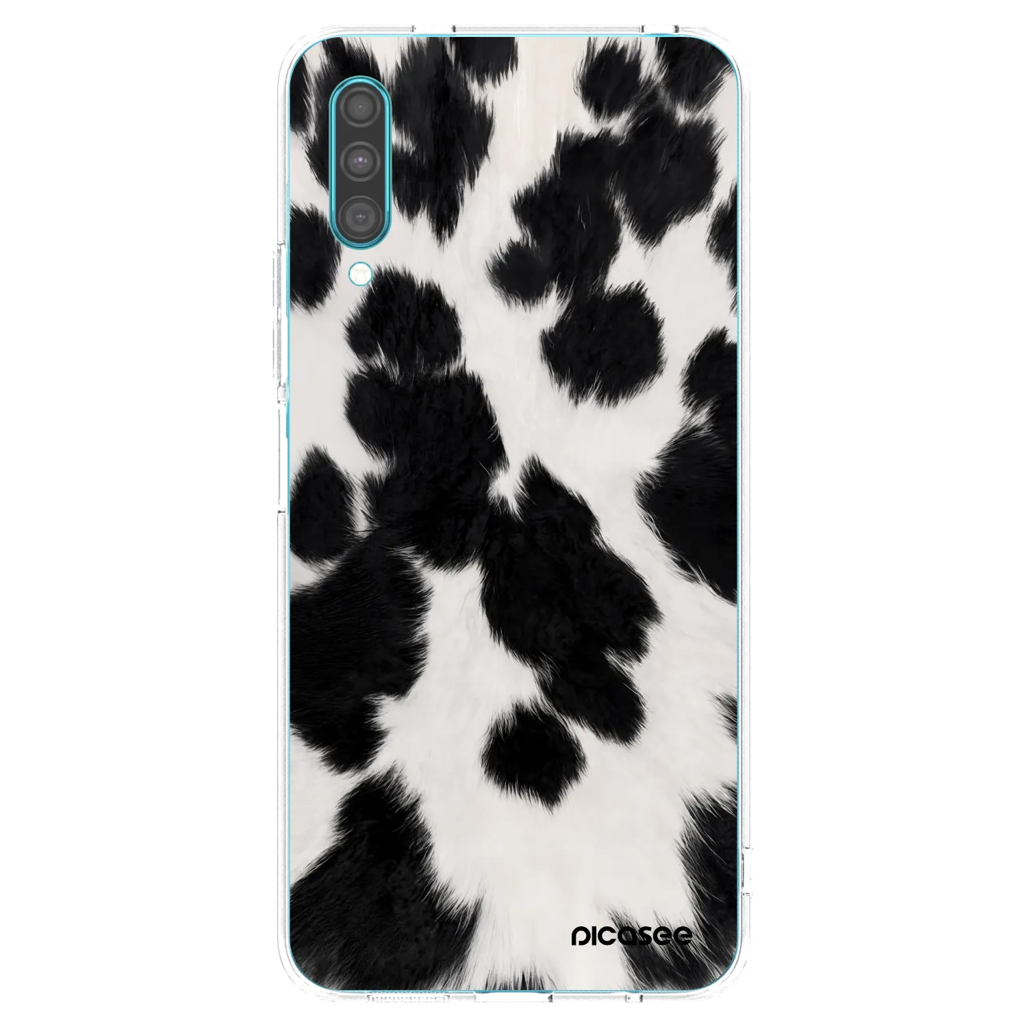 Picasee átlátszó szilikon tok az alábbi mobiltelefonokra Samsung Galaxy A30s A307F - Black Moo