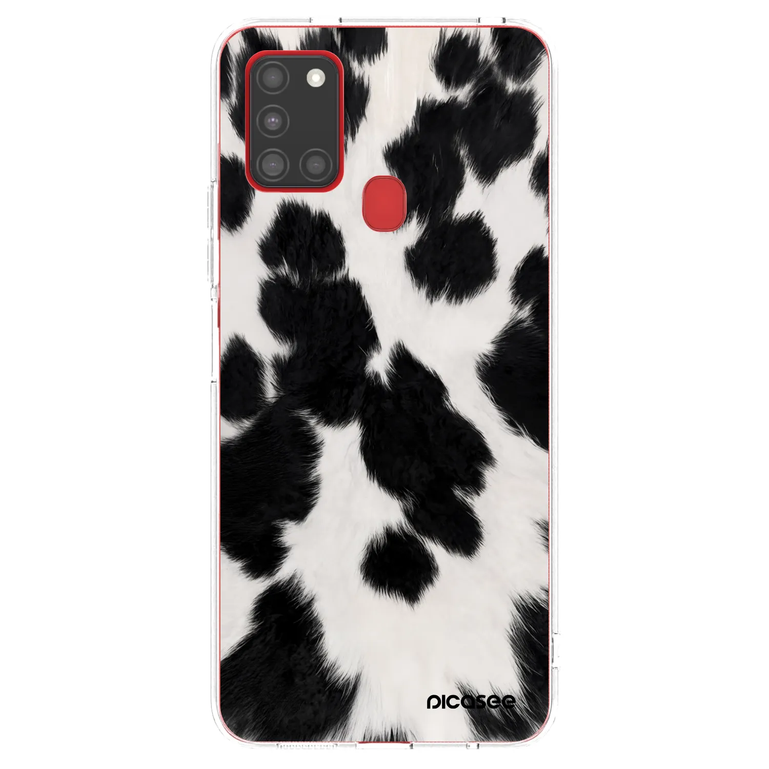 Picasee átlátszó szilikon tok az alábbi mobiltelefonokra Samsung Galaxy A21s - Black Moo