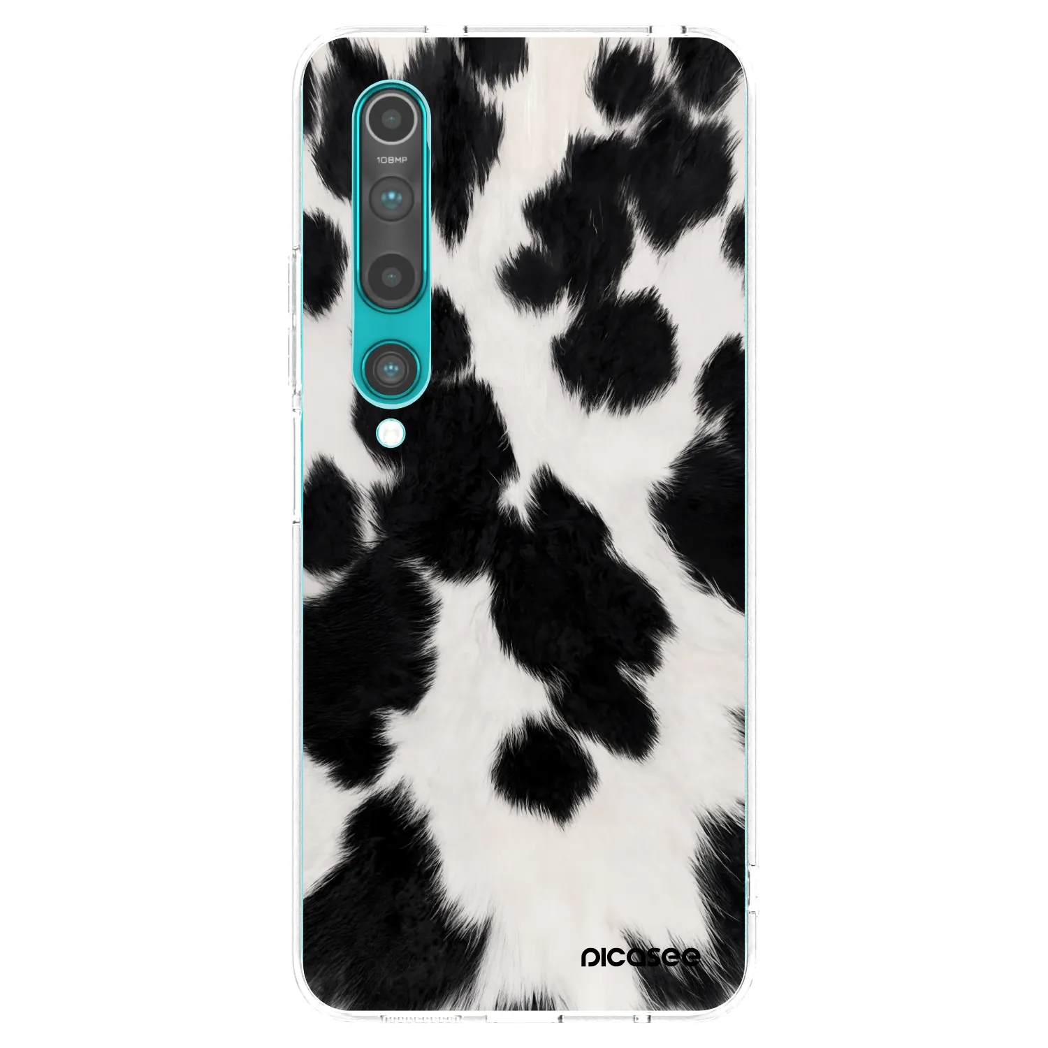 Picasee átlátszó szilikon tok az alábbi mobiltelefonokra Xiaomi Mi 10 - Black Moo