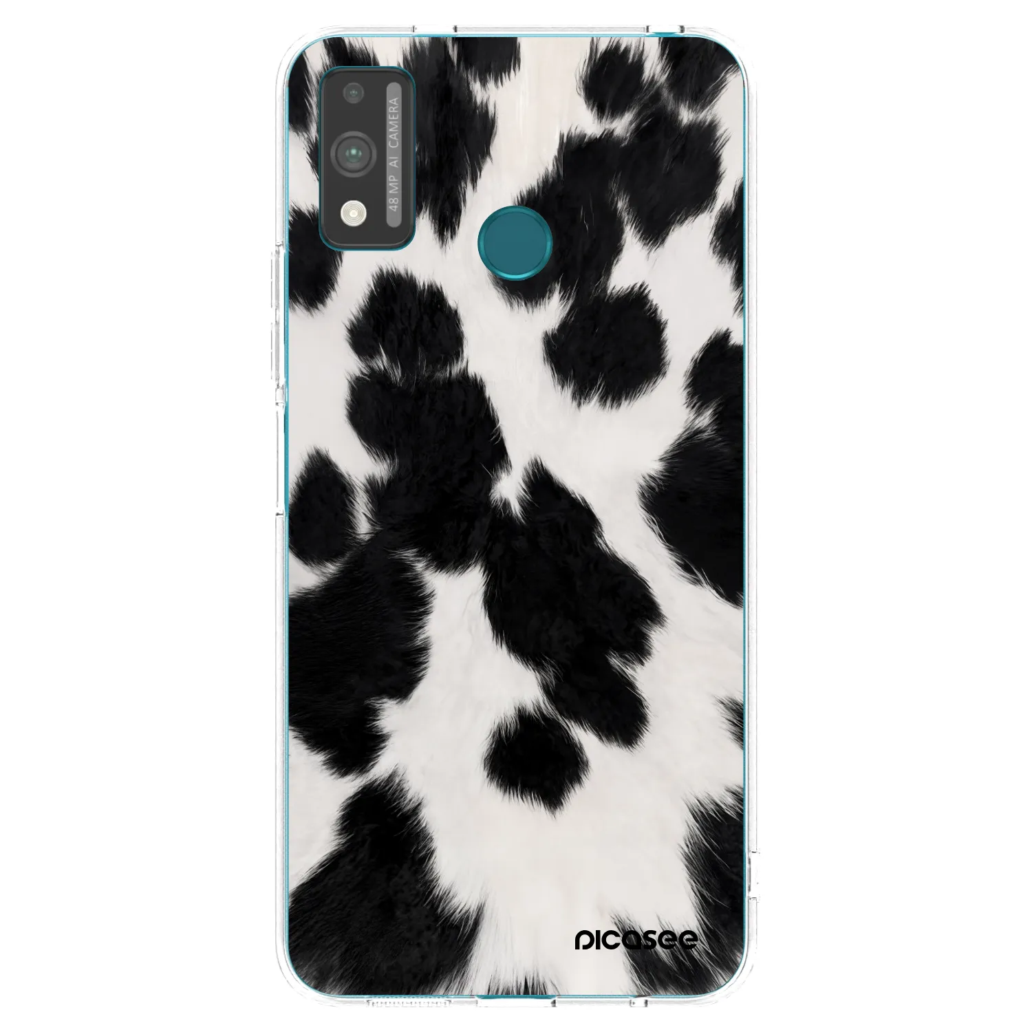 Picasee átlátszó szilikon tok az alábbi mobiltelefonokra Honor 9X Lite - Black Moo
