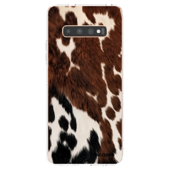 Picasee átlátszó szilikon tok az alábbi mobiltelefonokra Samsung Galaxy S10 Plus G975 - Rust