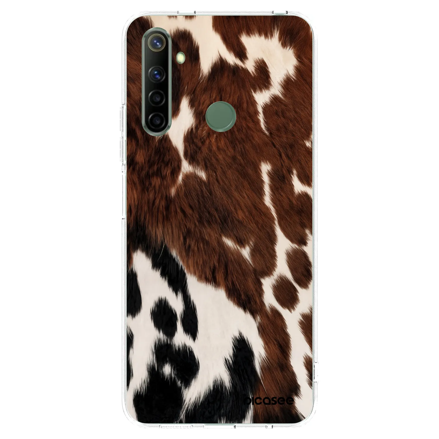 Picasee átlátszó szilikon tok az alábbi mobiltelefonokra Realme 6i - Rust