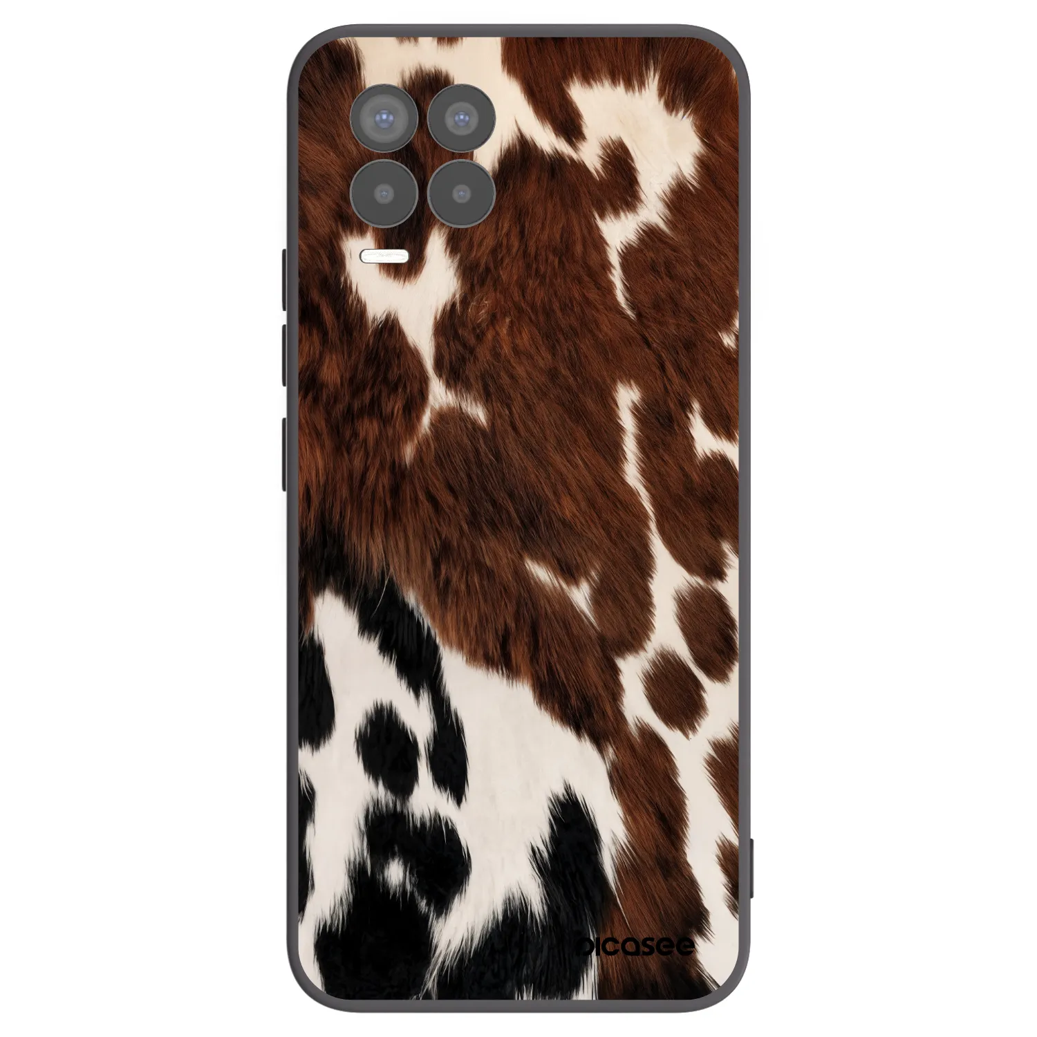 Picasee fekete szilikon tok az alábbi mobiltelefonokra Realme 8 Pro - Rust