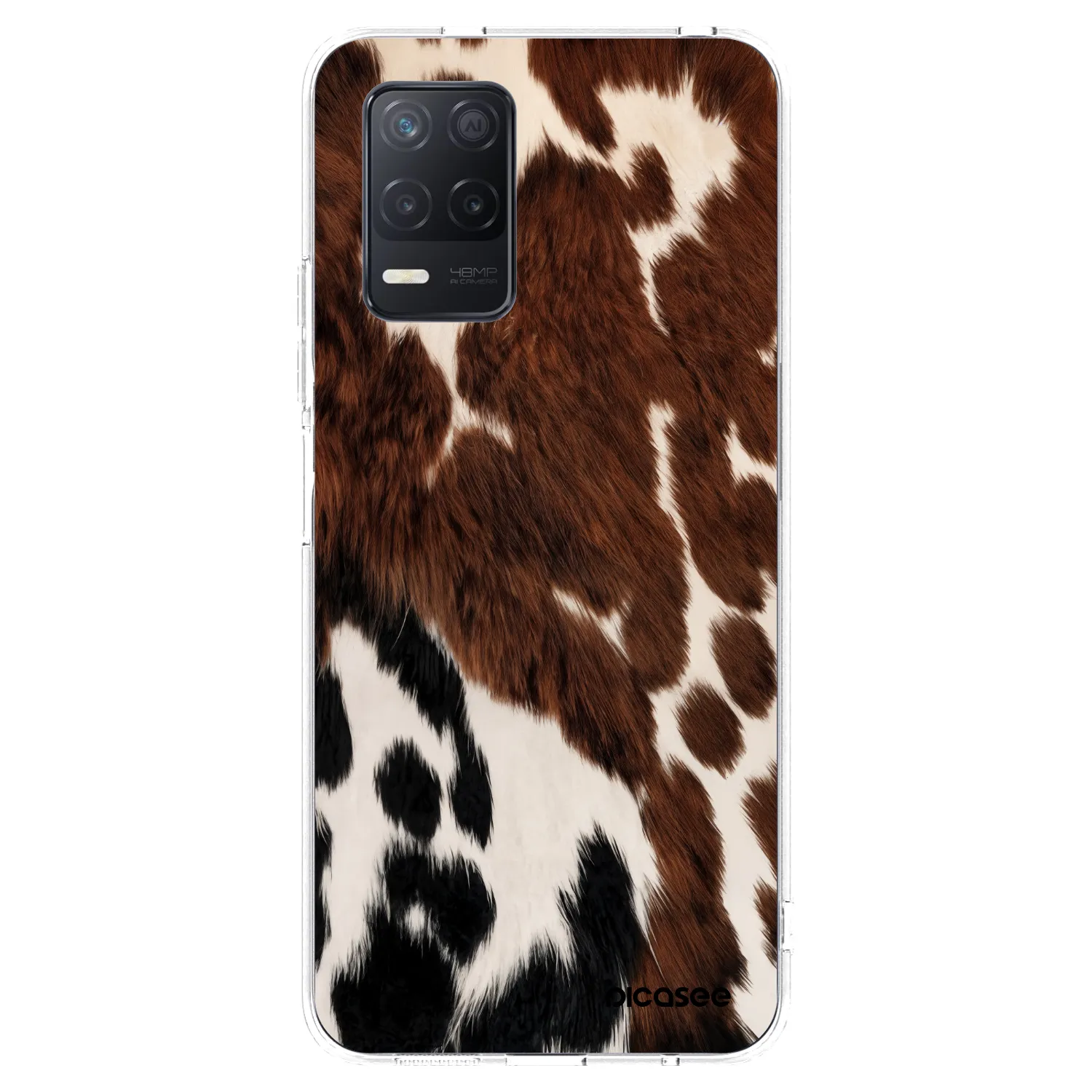 Picasee átlátszó szilikon tok az alábbi mobiltelefonokra Realme 8 5G - Rust