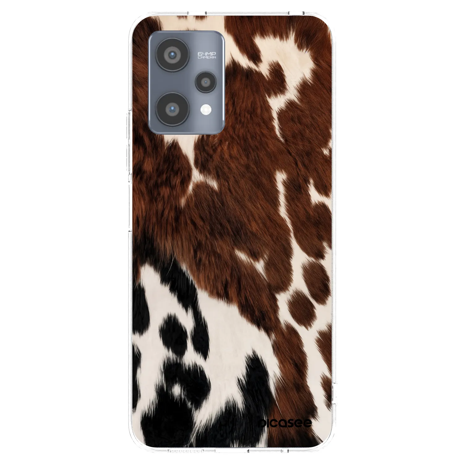 Picasee átlátszó szilikon tok az alábbi mobiltelefonokra Realme 9 Pro 5G - Rust