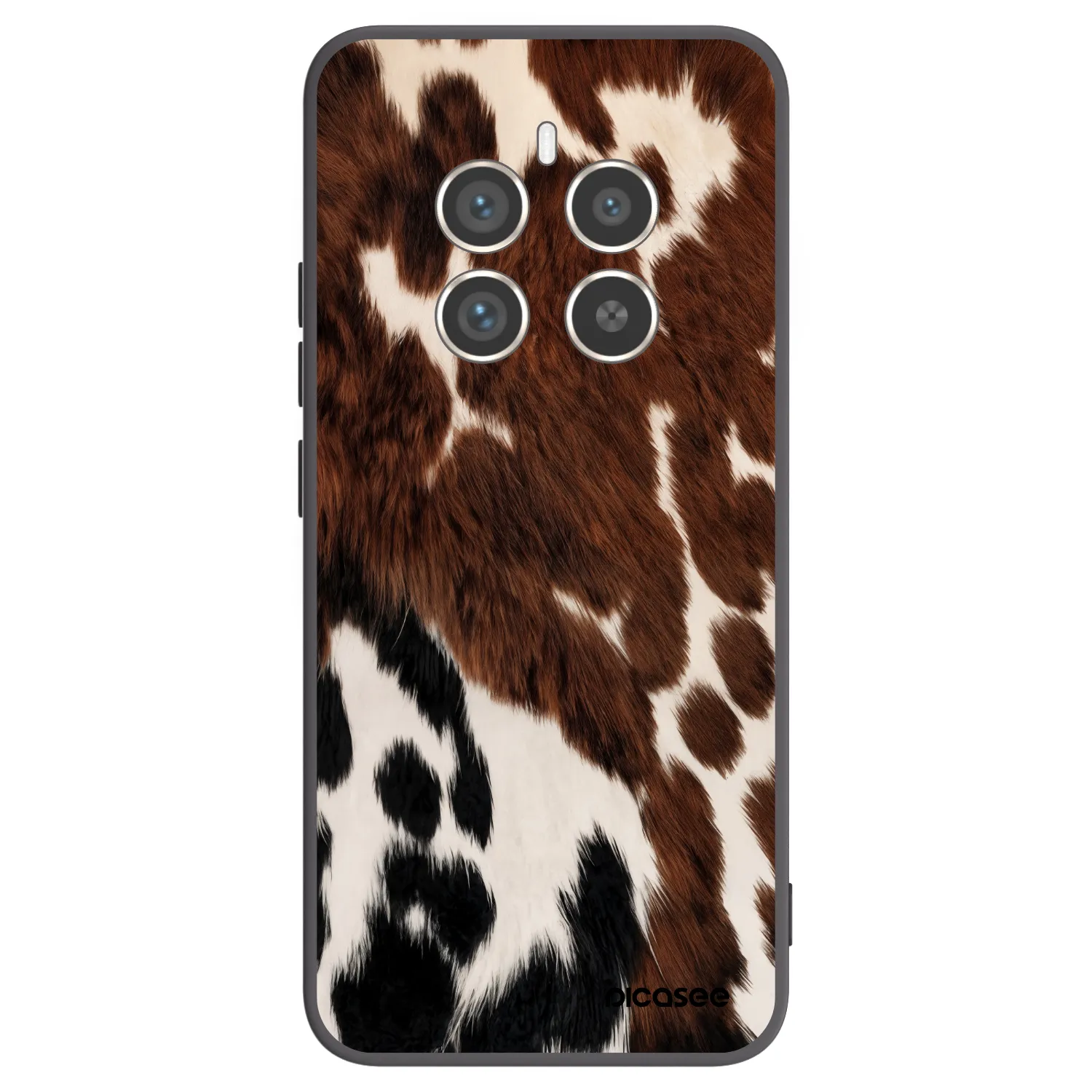 Picasee fekete szilikon tok az alábbi mobiltelefonokra Realme 12 Pro 5G - Rust