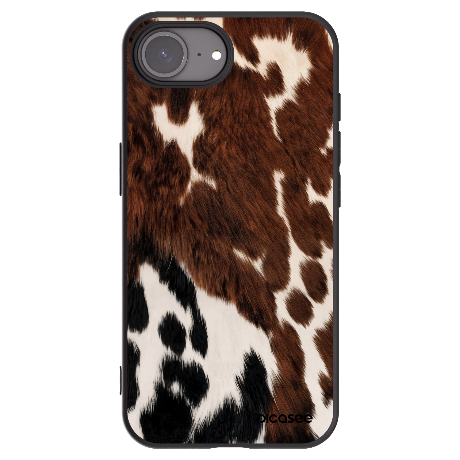 Picasee fekete szilikon tok az alábbi mobiltelefonokra Apple iPhone 16e - Rust