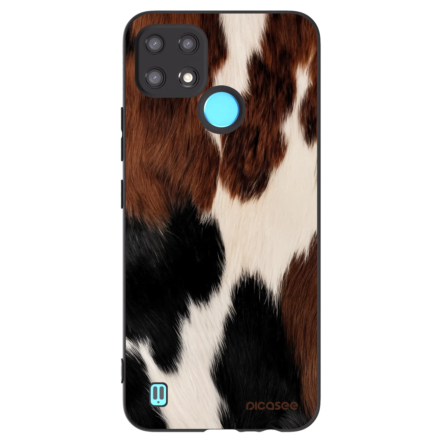 Picasee fekete szilikon tok az alábbi mobiltelefonokra Realme C21 - Rodeo