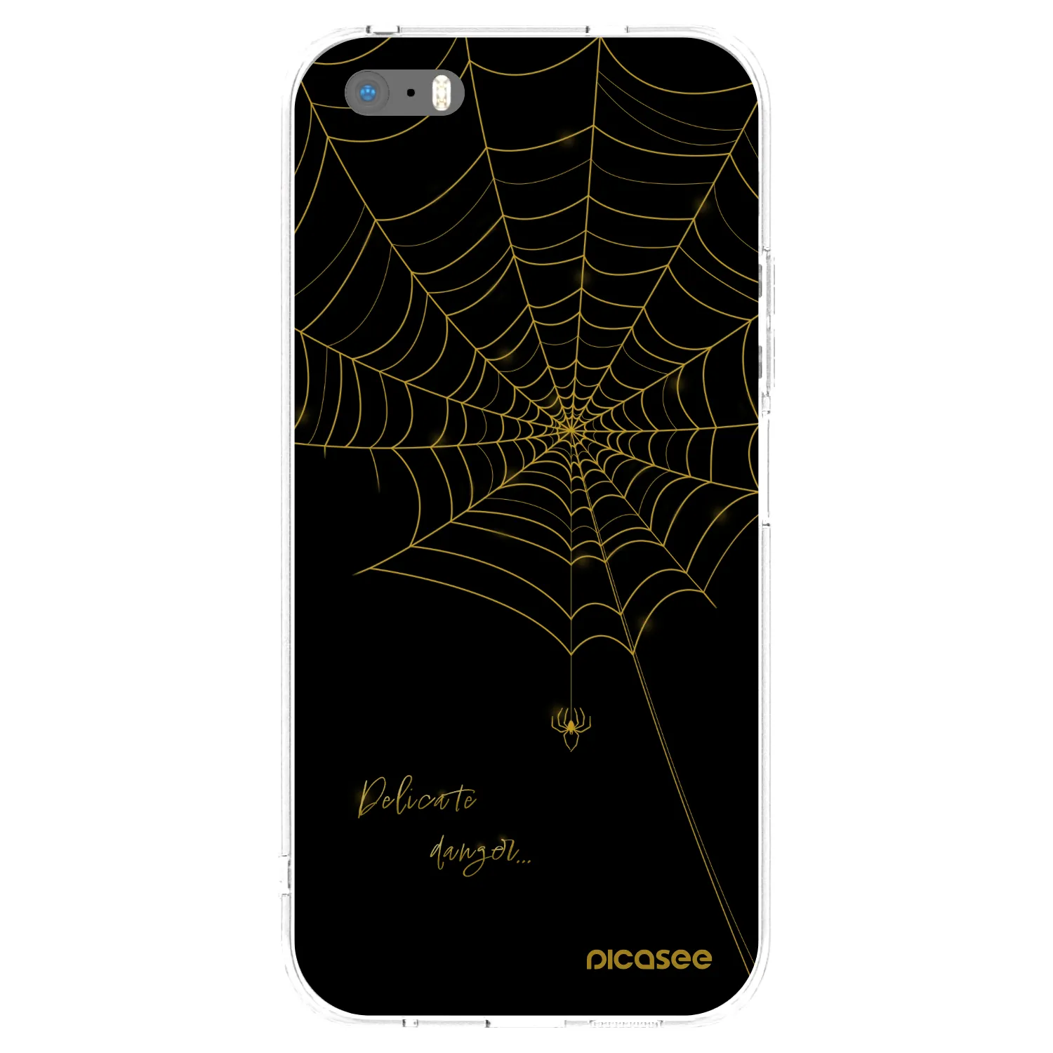 Picasee átlátszó szilikon tok az alábbi mobiltelefonokra Apple iPhone 5/5S/SE - Delicate danger