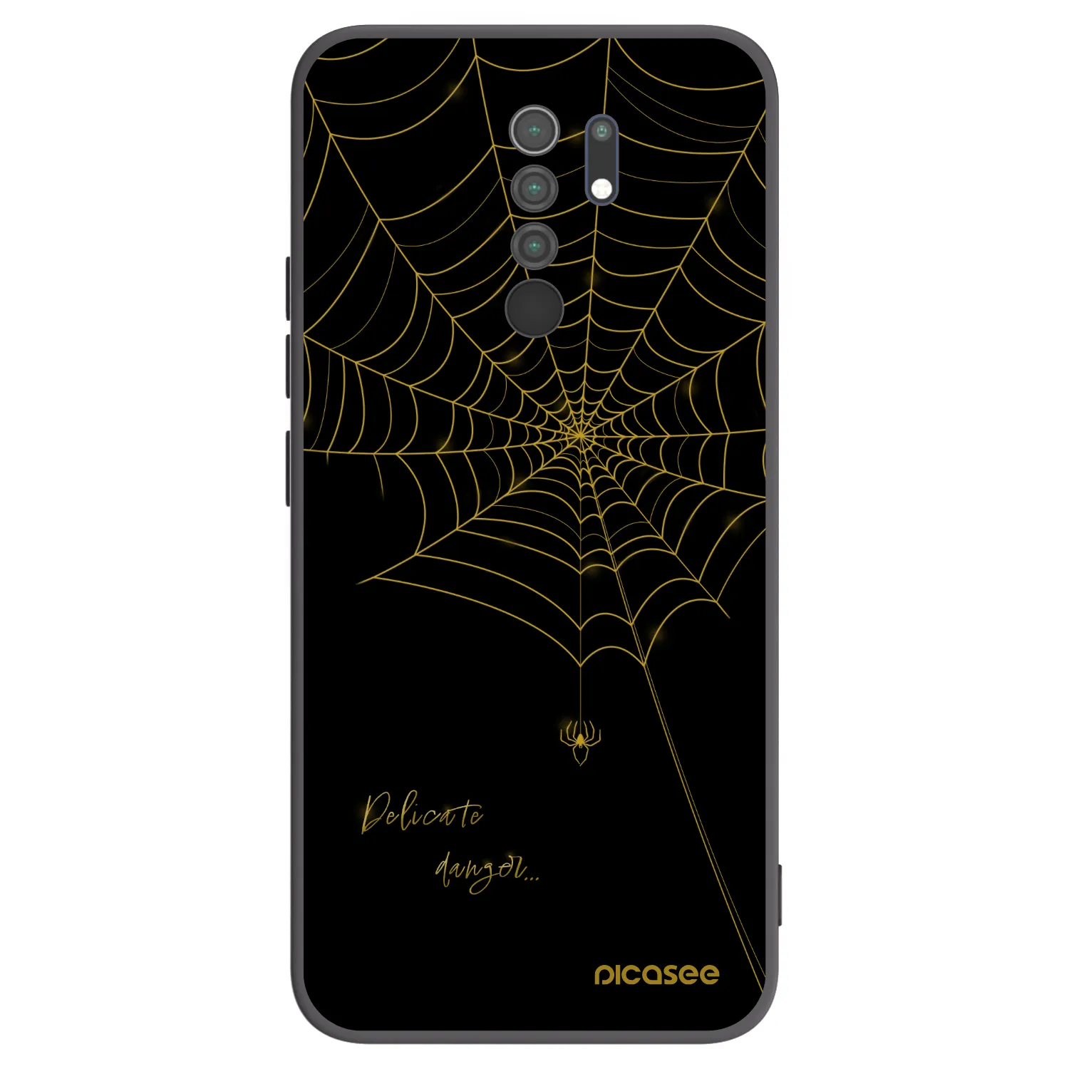 Picasee fekete szilikon tok az alábbi mobiltelefonokra Xiaomi Redmi 9 - Delicate danger