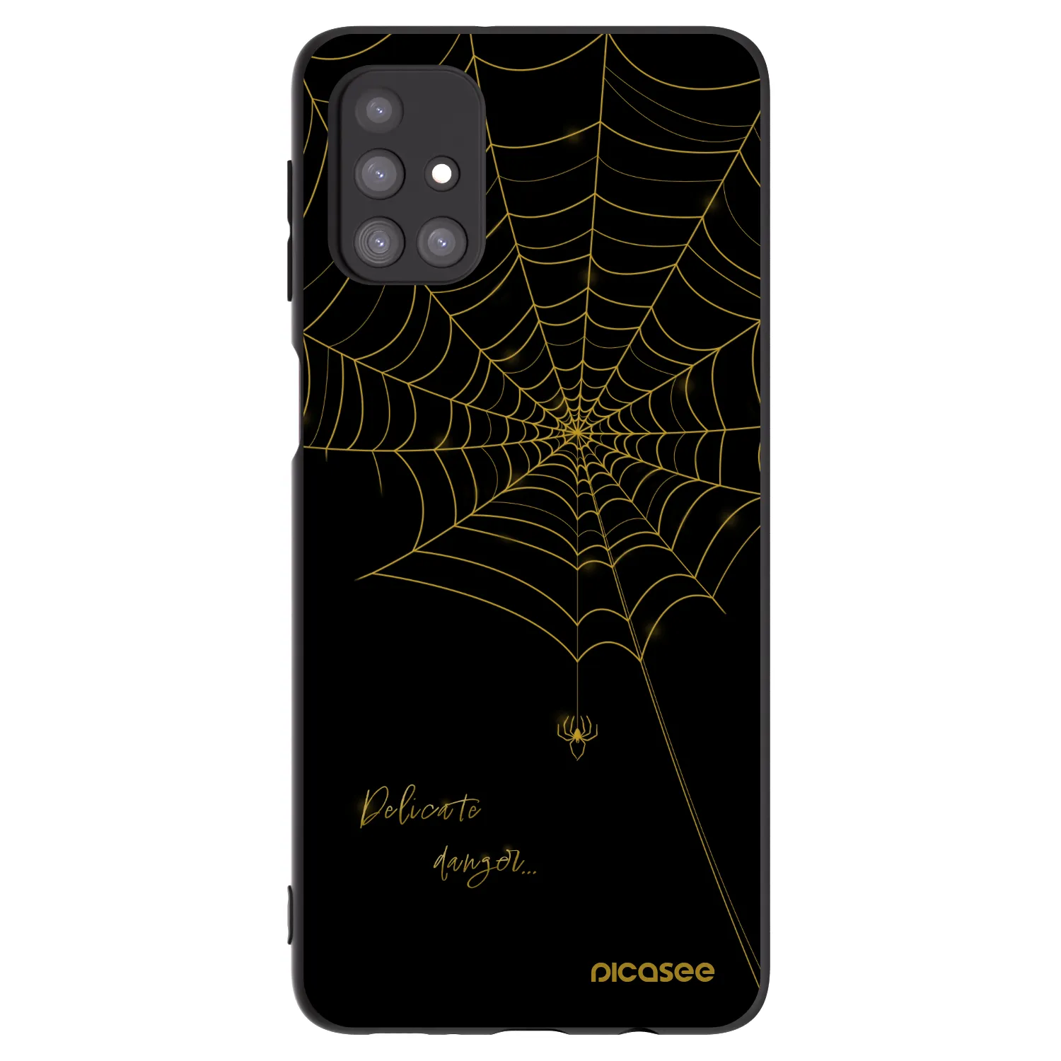 Picasee fekete szilikon tok az alábbi mobiltelefonokra Samsung Galaxy M31s - Delicate danger