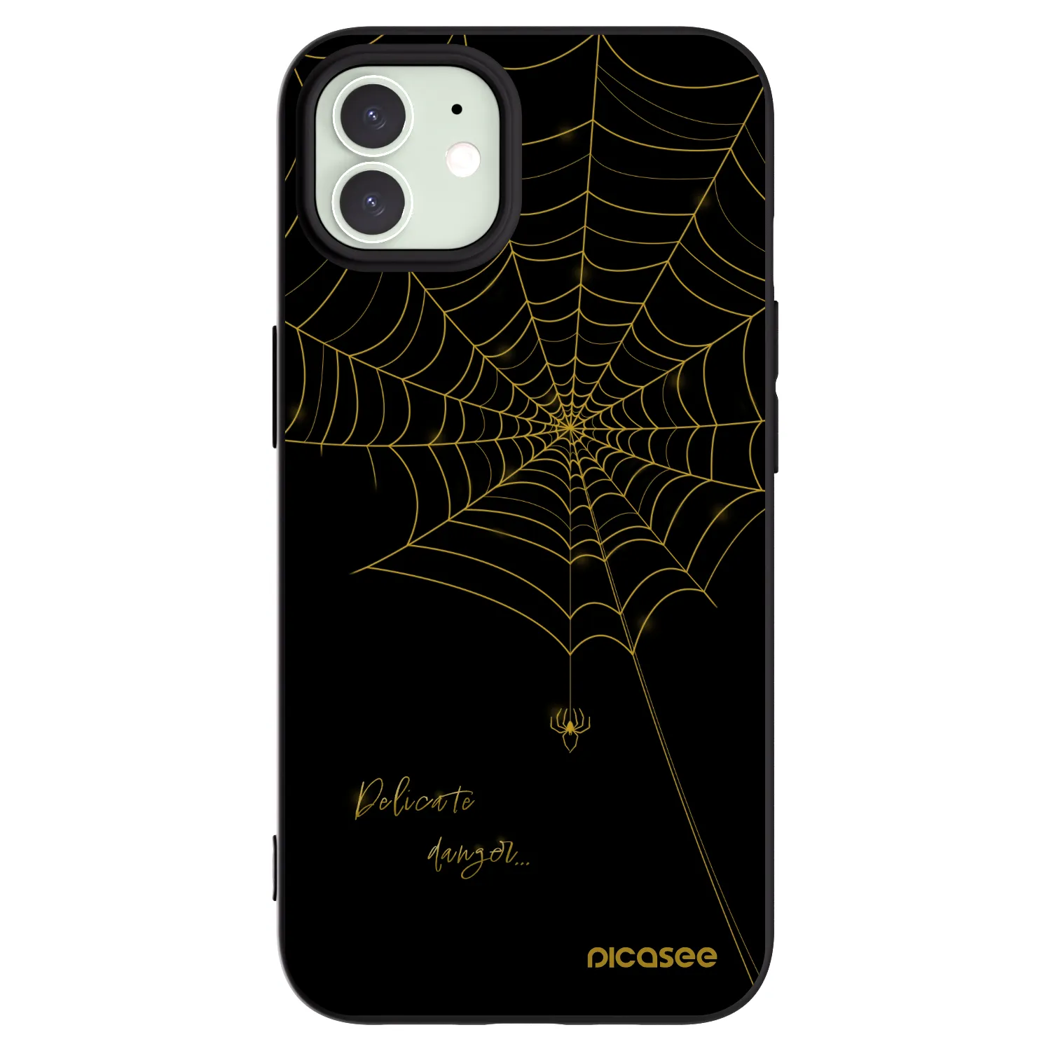 Picasee fekete szilikon tok az alábbi mobiltelefonokra Apple iPhone 12 Pro - Delicate danger