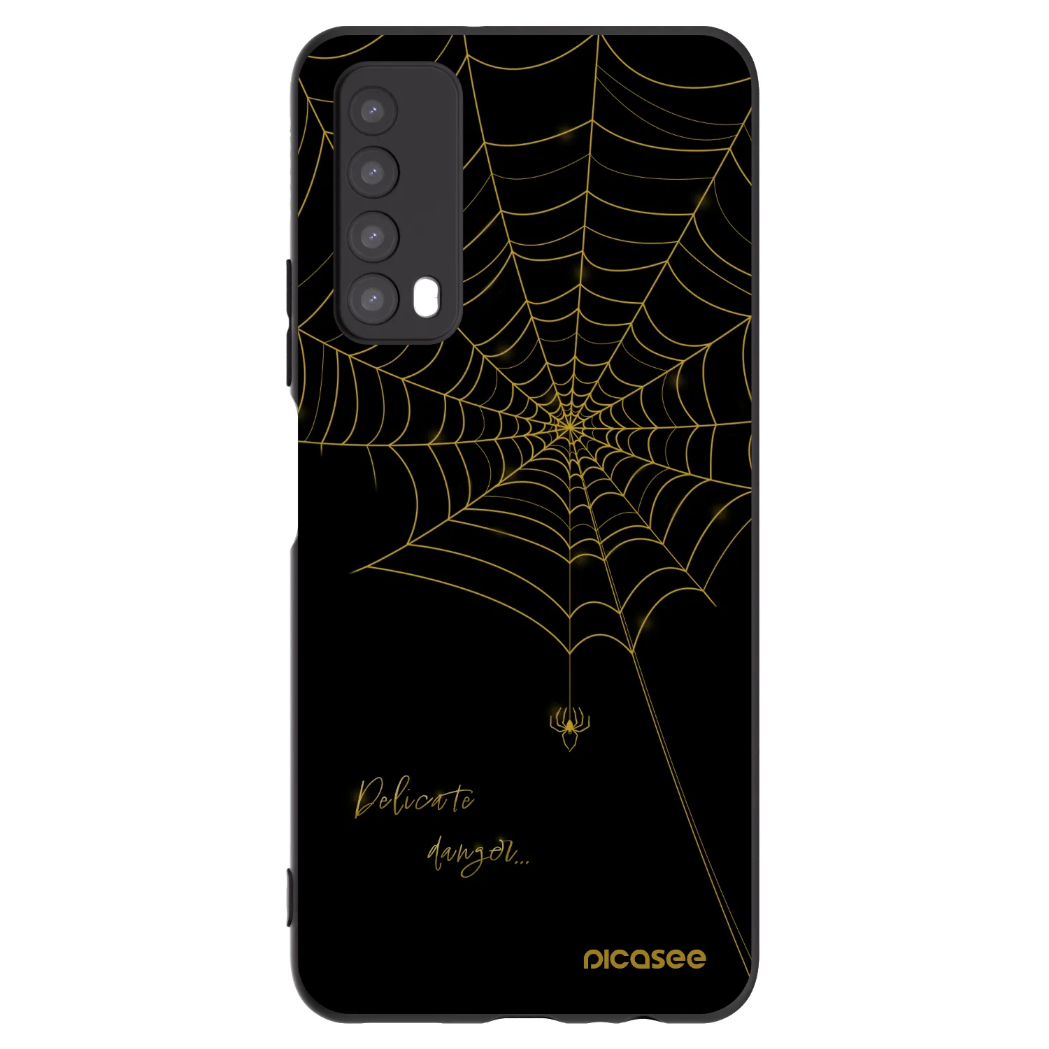 Picasee fekete szilikon tok az alábbi mobiltelefonokra Huawei P Smart 2021 - Delicate danger