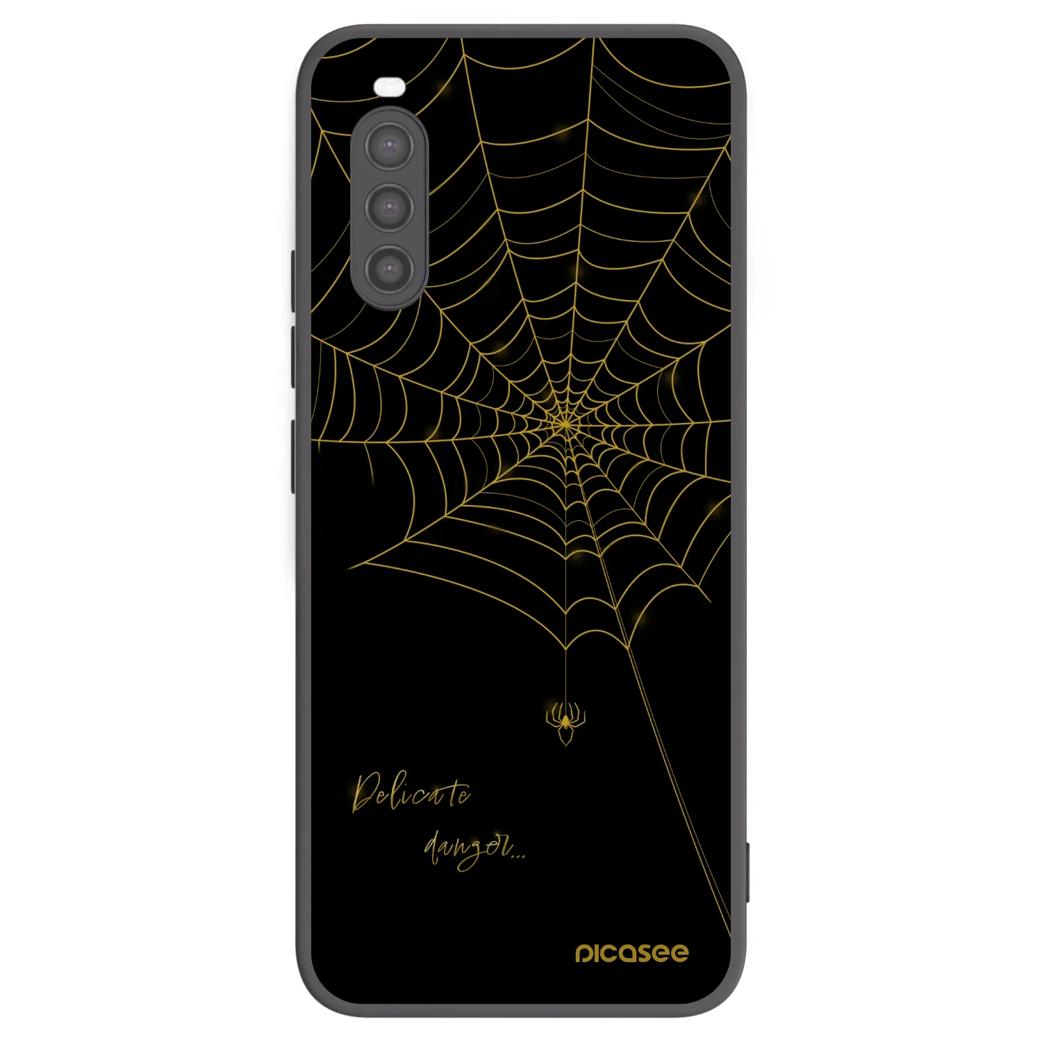 Picasee fekete szilikon tok az alábbi mobiltelefonokra Sony Xperia 10 II - Delicate danger
