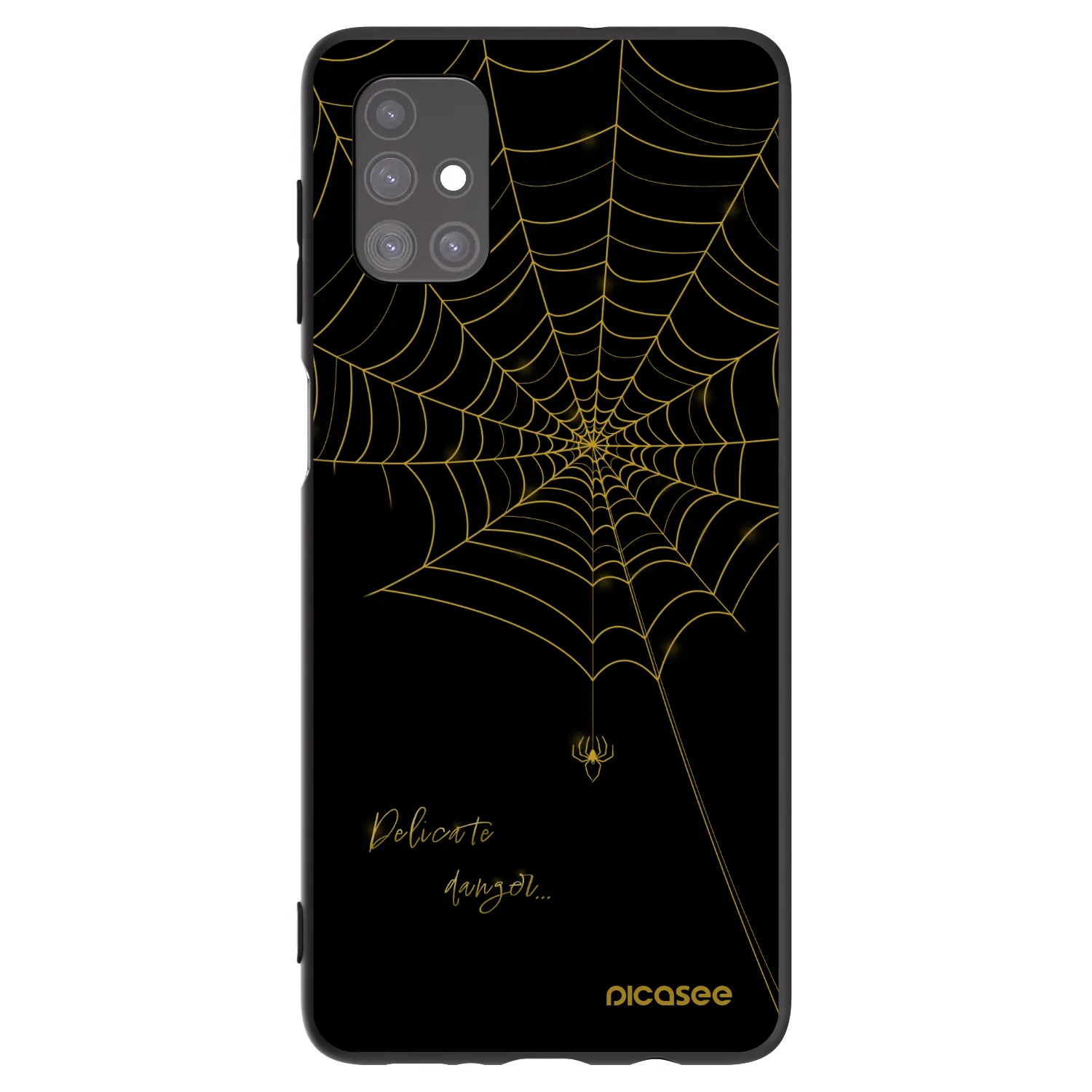 Picasee fekete szilikon tok az alábbi mobiltelefonokra Samsung Galaxy M51 M515F - Delicate danger