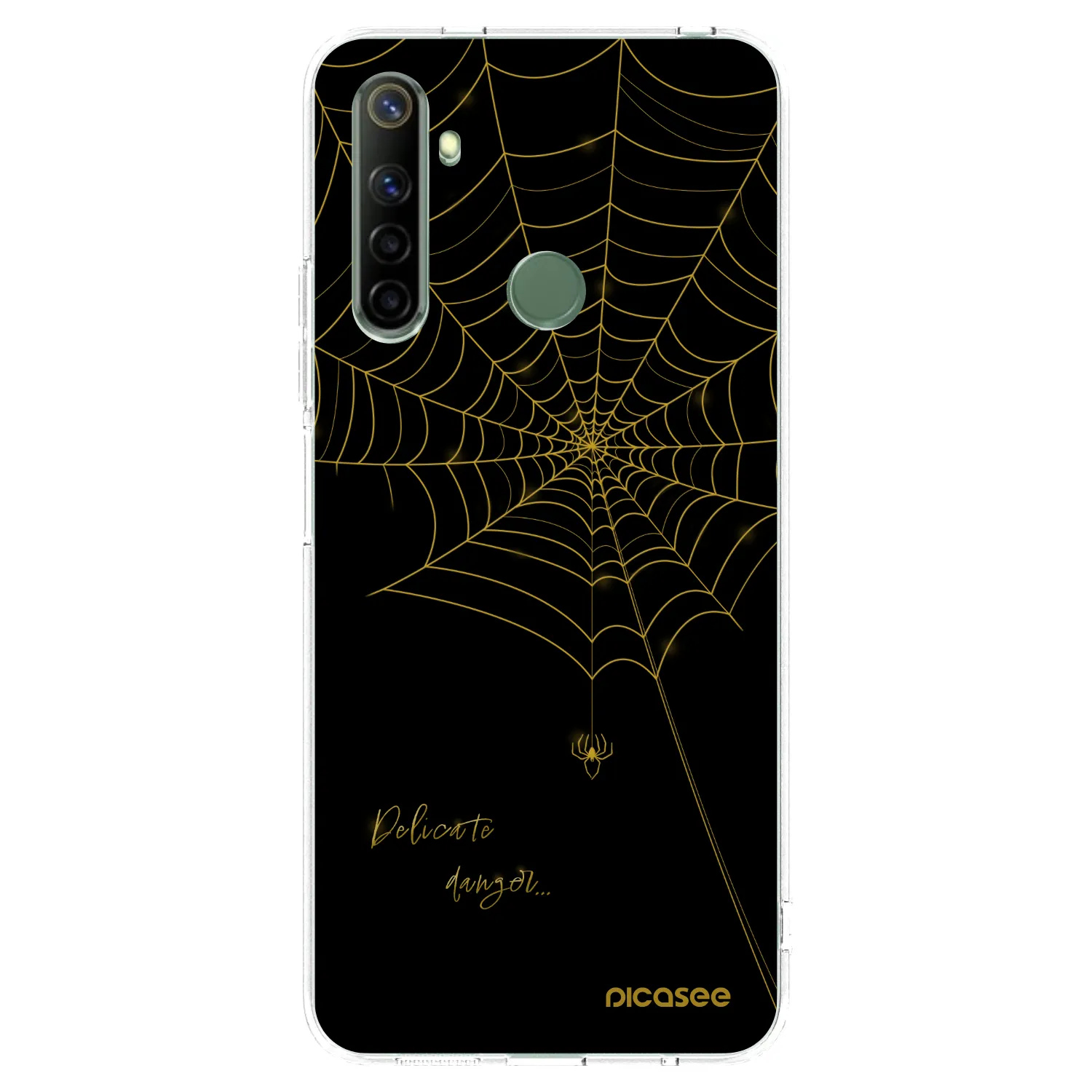Picasee átlátszó szilikon tok az alábbi mobiltelefonokra Realme 6i - Delicate danger