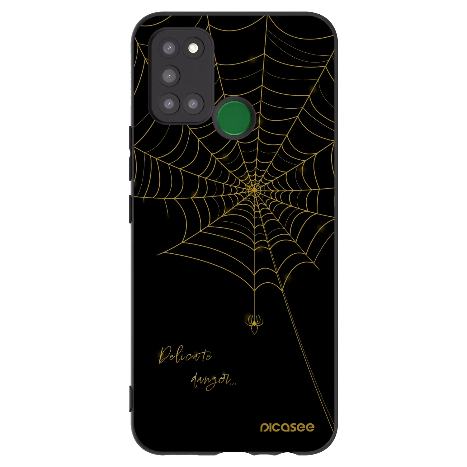 Picasee fekete szilikon tok az alábbi mobiltelefonokra Realme 7i - Delicate danger