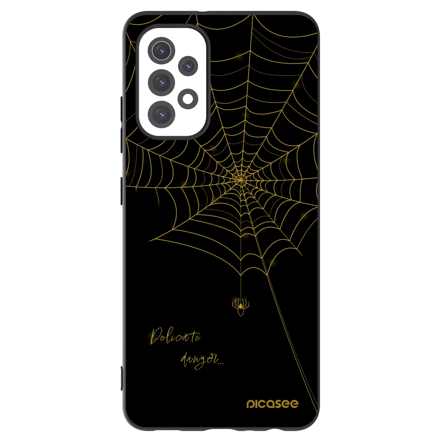 Picasee fekete szilikon tok az alábbi mobiltelefonokra Samsung Galaxy A32 5G A326B - Delicate danger