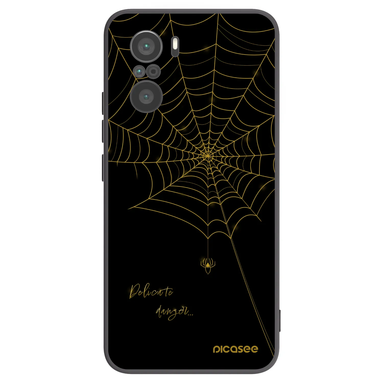 Picasee fekete szilikon tok az alábbi mobiltelefonokra Xiaomi Poco F3 - Delicate danger