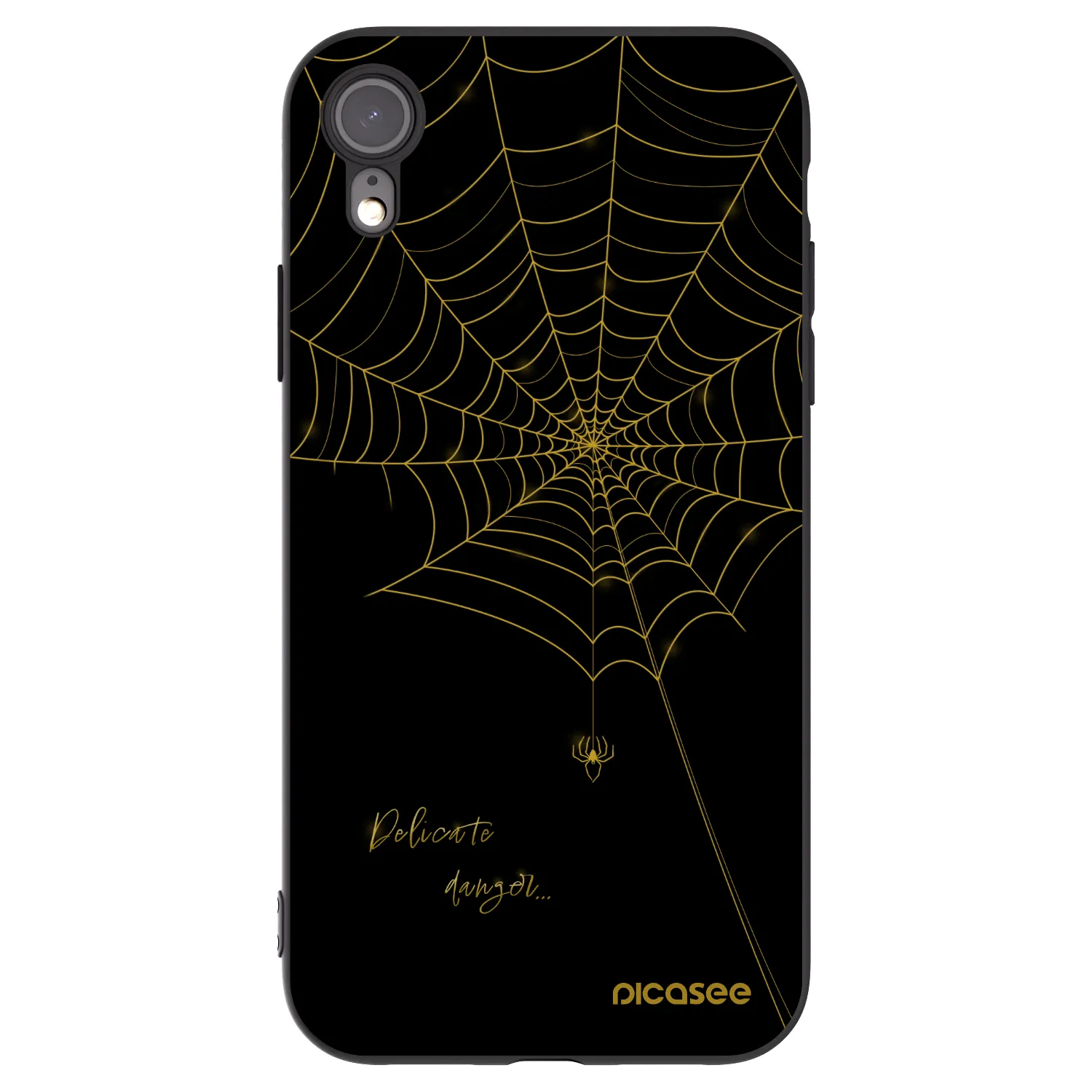 Picasee fekete szilikon tok az alábbi mobiltelefonokra Apple iPhone XR - Delicate danger