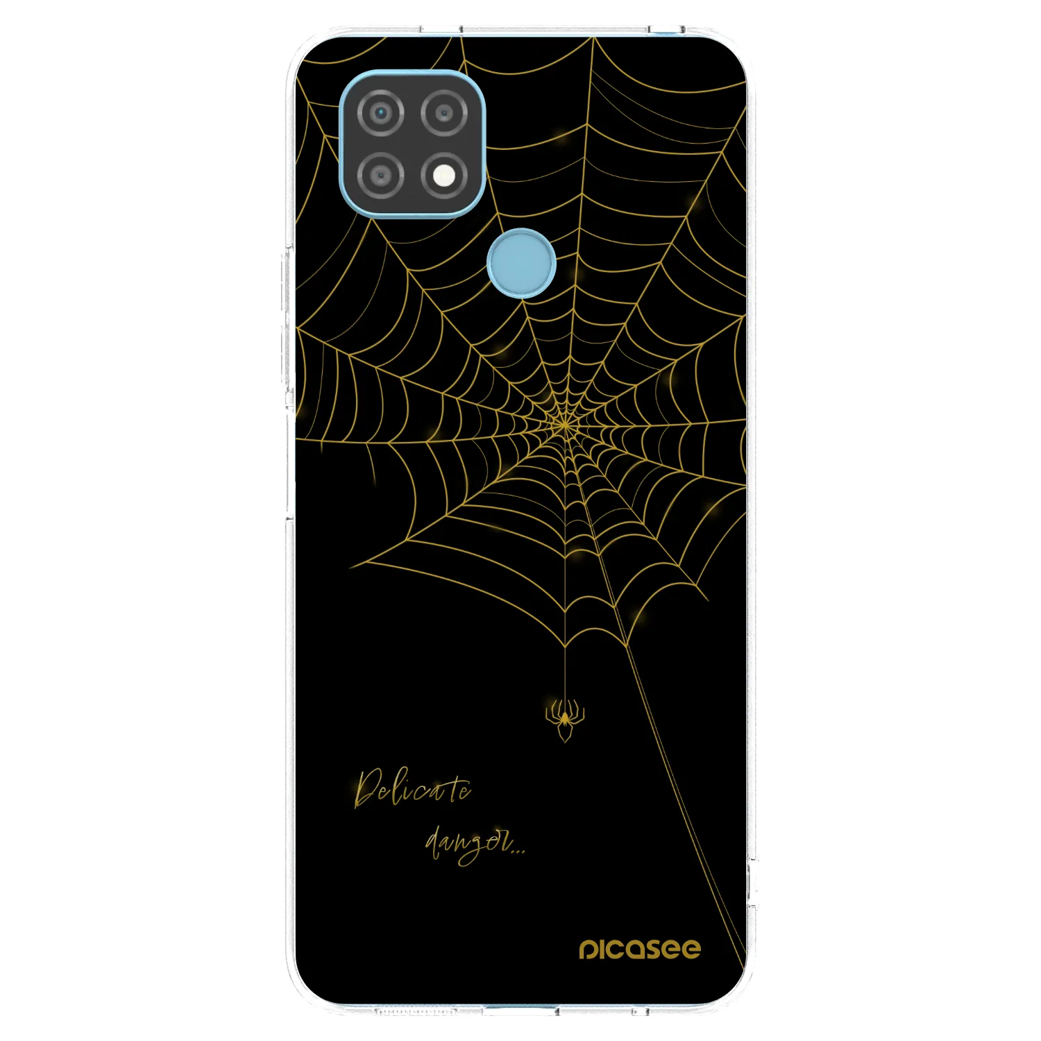 Picasee átlátszó szilikon tok az alábbi mobiltelefonokra Realme C21 - Delicate danger