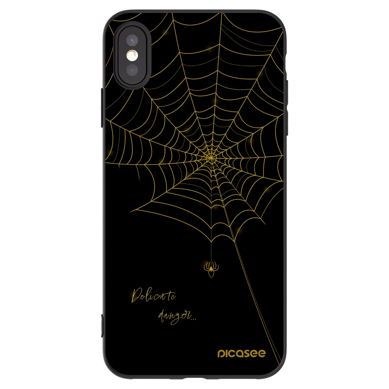 Picasee fekete szilikon tok az alábbi mobiltelefonokra Apple iPhone XS Max - Delicate danger