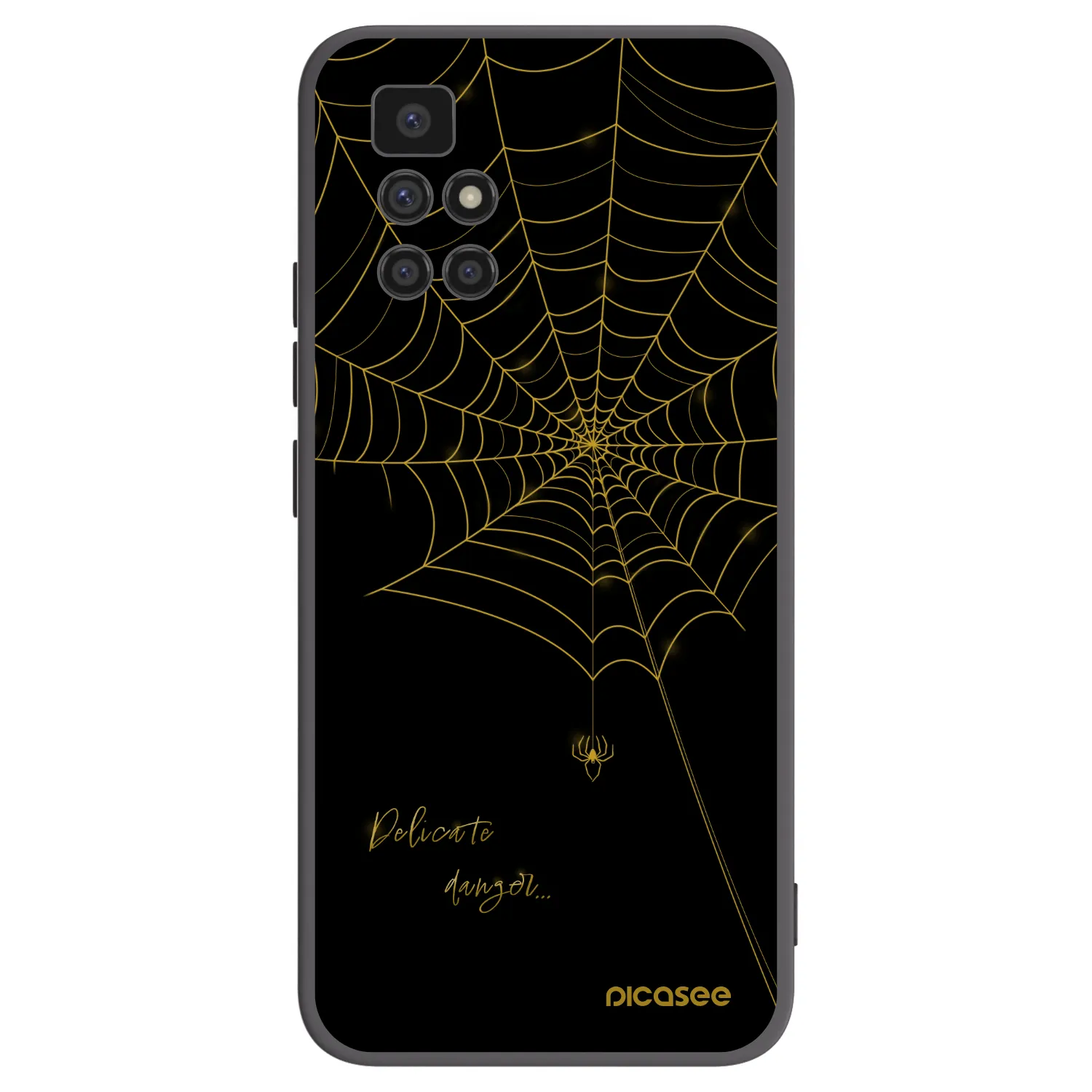 Picasee fekete szilikon tok az alábbi mobiltelefonokra Xiaomi Redmi 10 - Delicate danger
