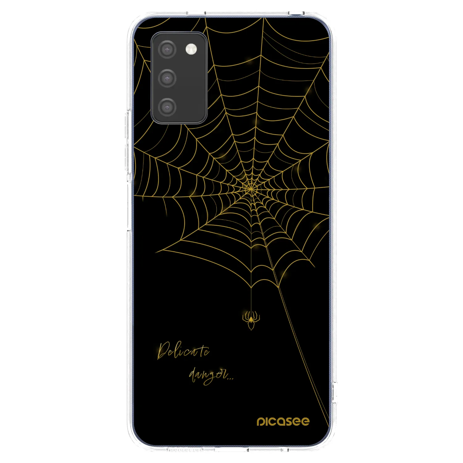 Picasee átlátszó szilikon tok az alábbi mobiltelefonokra Samsung Galaxy A03s A037G - Delicate danger