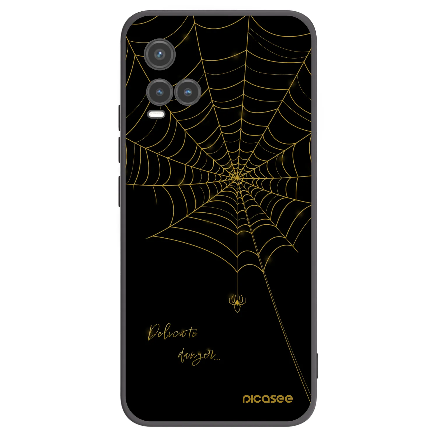 Picasee fekete szilikon tok az alábbi mobiltelefonokra Vivo Y33s - Delicate danger