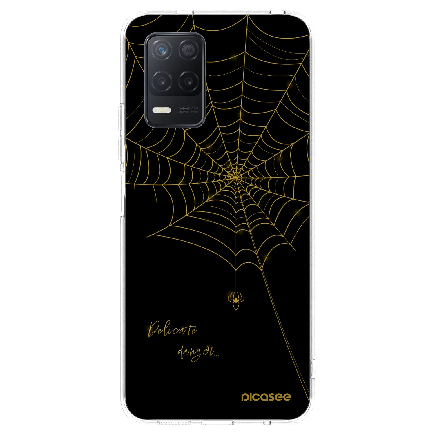 Picasee átlátszó szilikon tok az alábbi mobiltelefonokra Realme 8 5G - Delicate danger