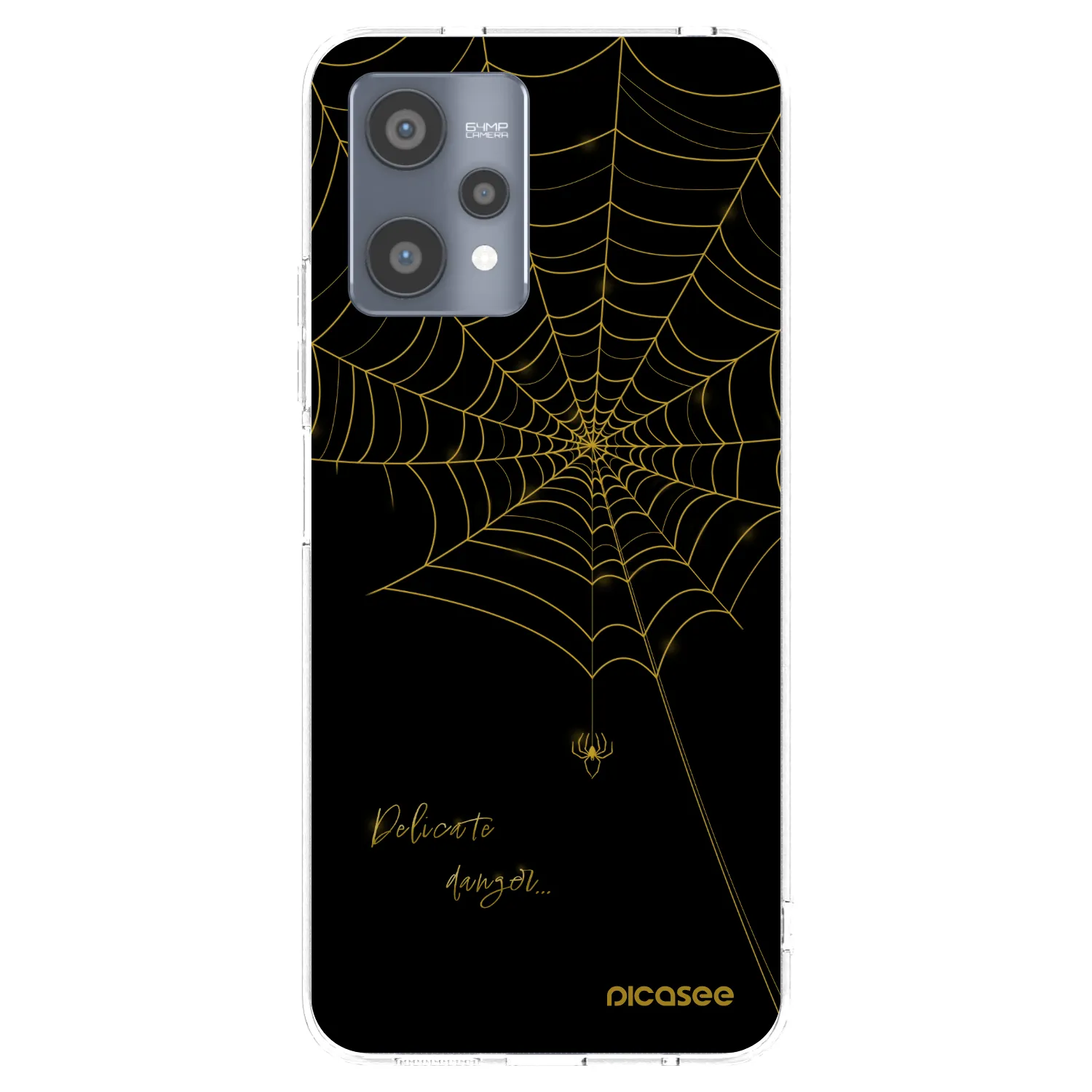 Picasee átlátszó szilikon tok az alábbi mobiltelefonokra Realme 9 Pro 5G - Delicate danger