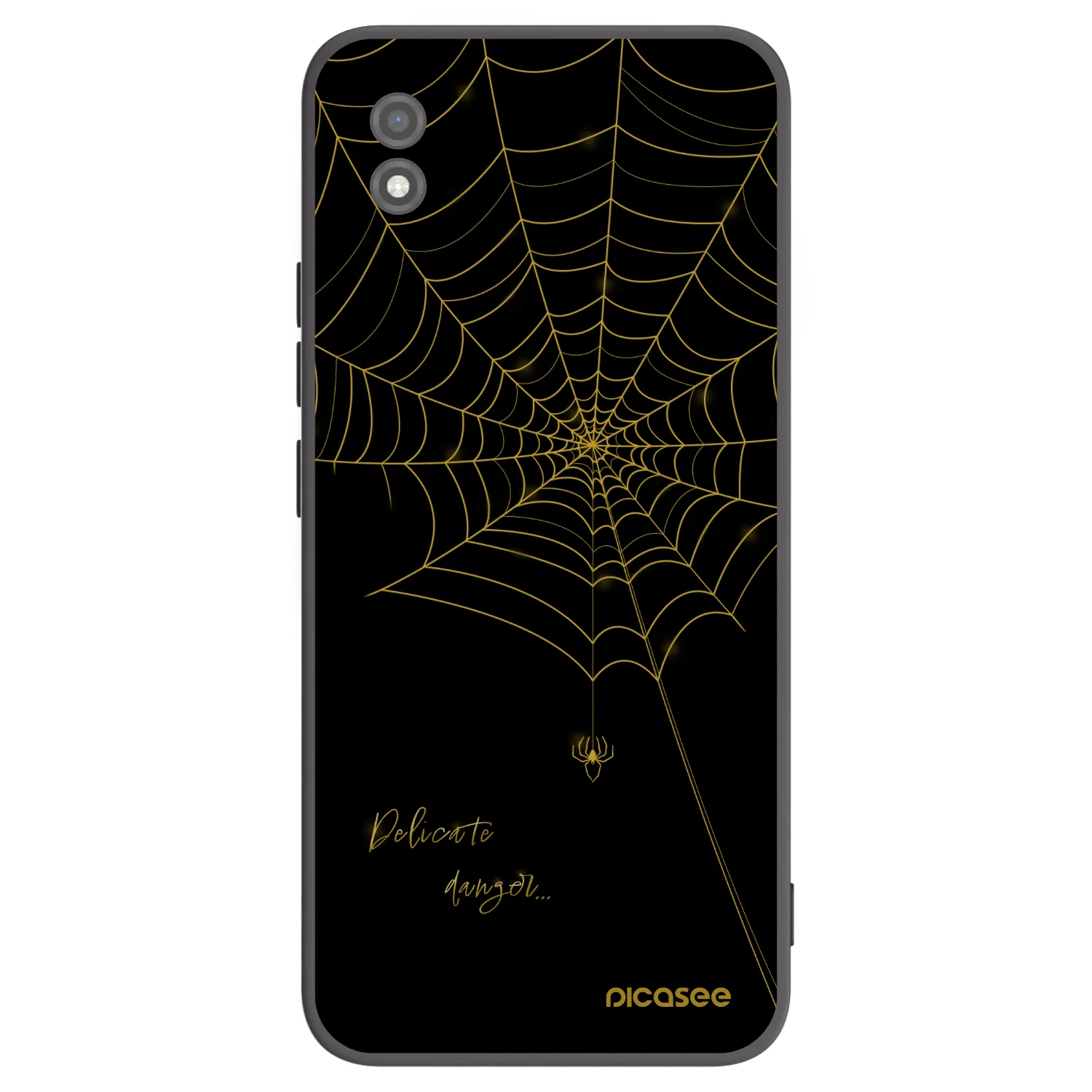 Picasee fekete szilikon tok az alábbi mobiltelefonokra Realme C11 (2021) - Delicate danger