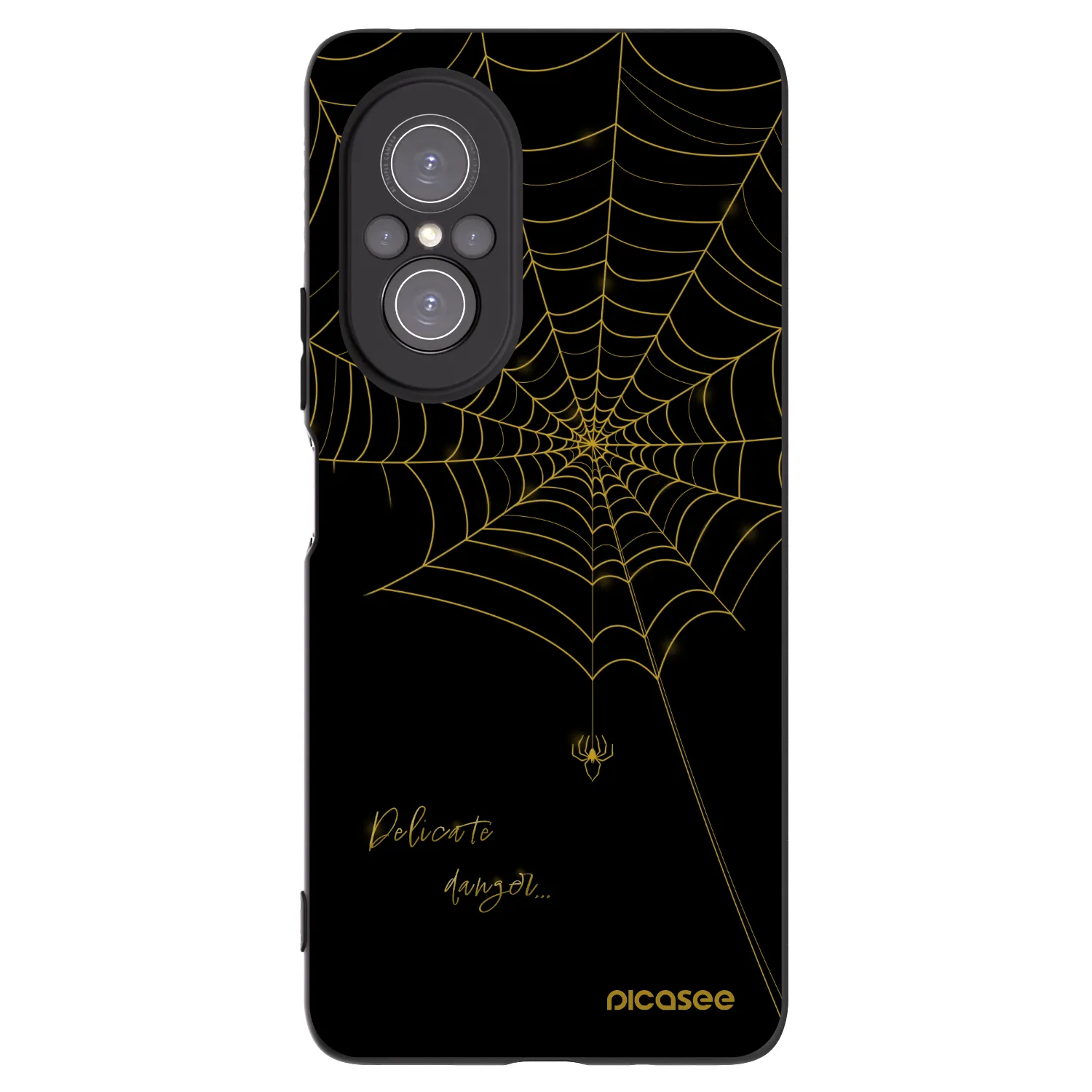 Picasee fekete szilikon tok az alábbi mobiltelefonokra Huawei Nova 9 SE - Delicate danger