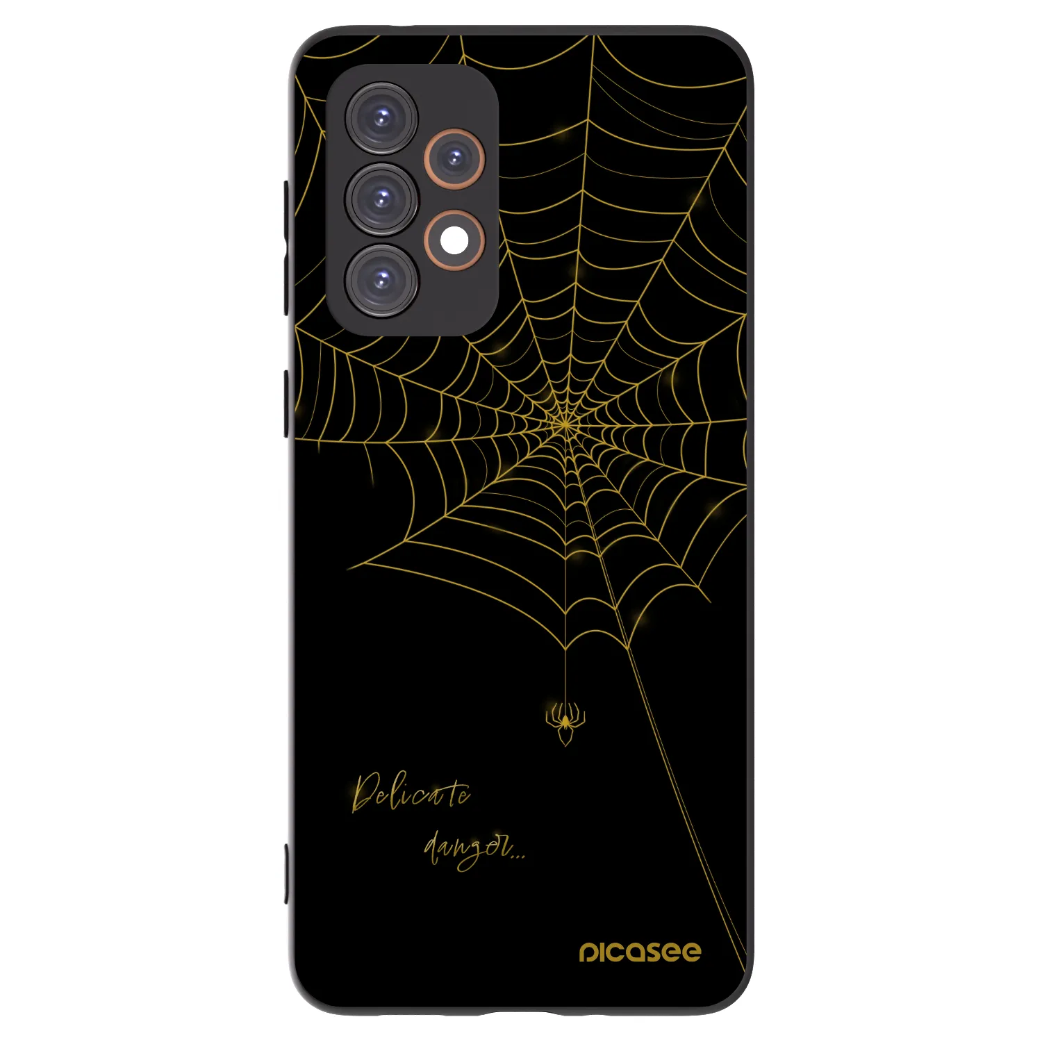 Picasee fekete szilikon tok az alábbi mobiltelefonokra Samsung Galaxy A33 5G A336 - Delicate danger