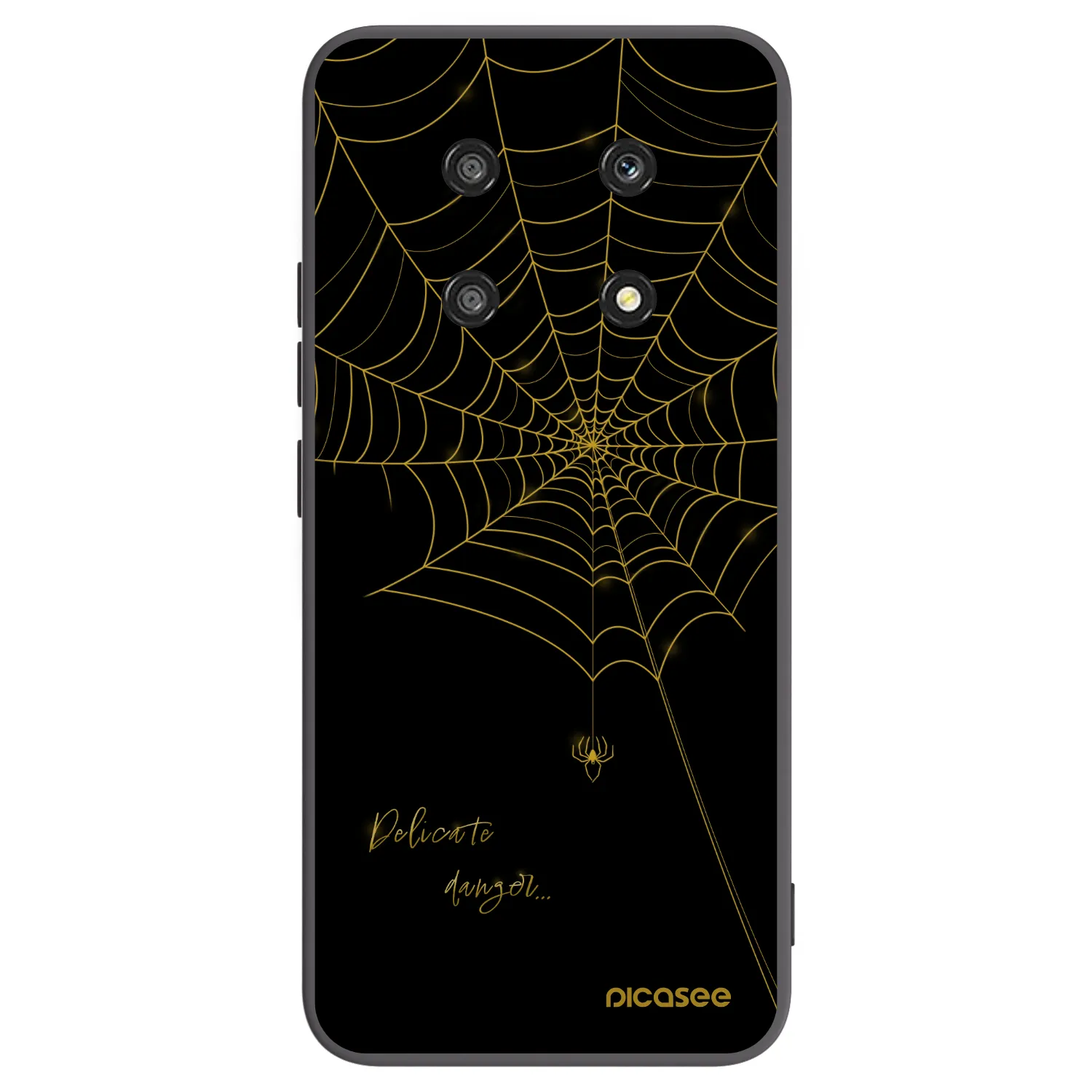 Picasee fekete szilikon tok az alábbi mobiltelefonokra Honor Magic4 Lite 5G - Delicate danger