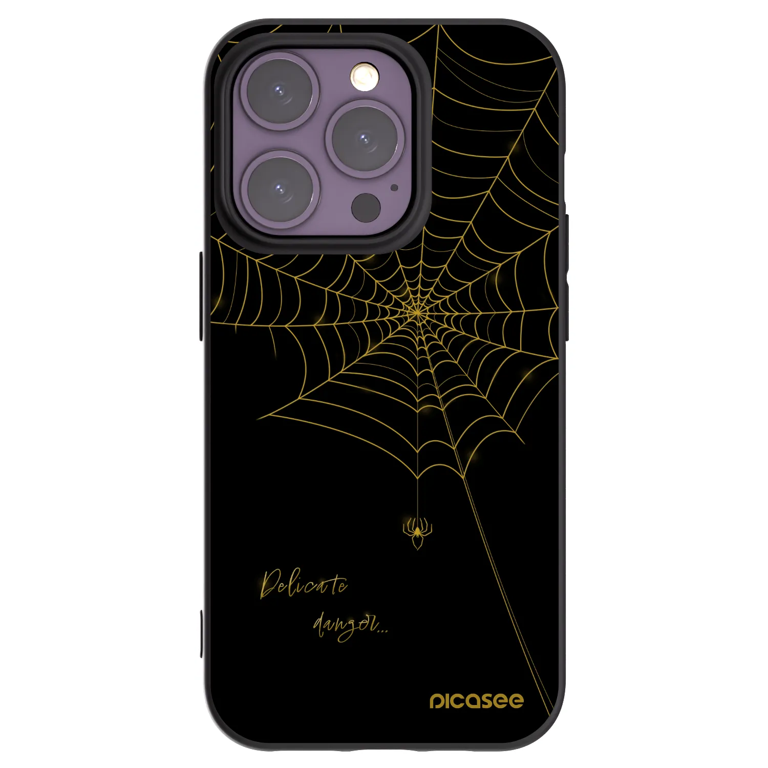 Picasee fekete szilikon tok az alábbi mobiltelefonokra Apple iPhone 14 Pro - Delicate danger