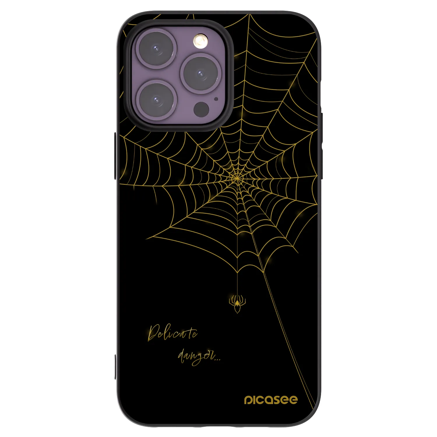 Picasee fekete szilikon tok az alábbi mobiltelefonokra Apple iPhone 14 Pro Max - Delicate danger
