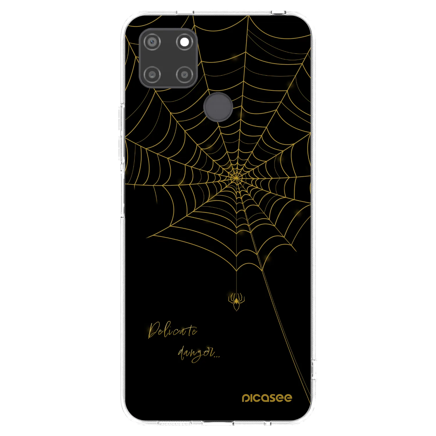 Picasee átlátszó szilikon tok az alábbi mobiltelefonokra Realme C21Y - Delicate danger