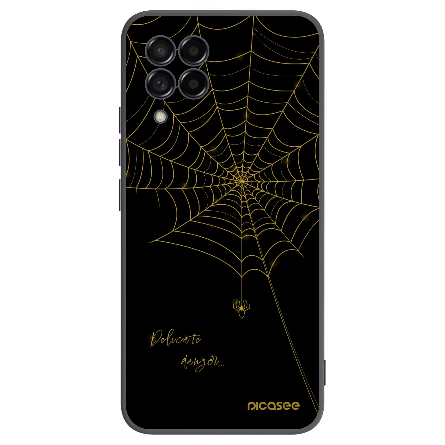 Picasee fekete szilikon tok az alábbi mobiltelefonokra Samsung Galaxy M53 5G - Delicate danger