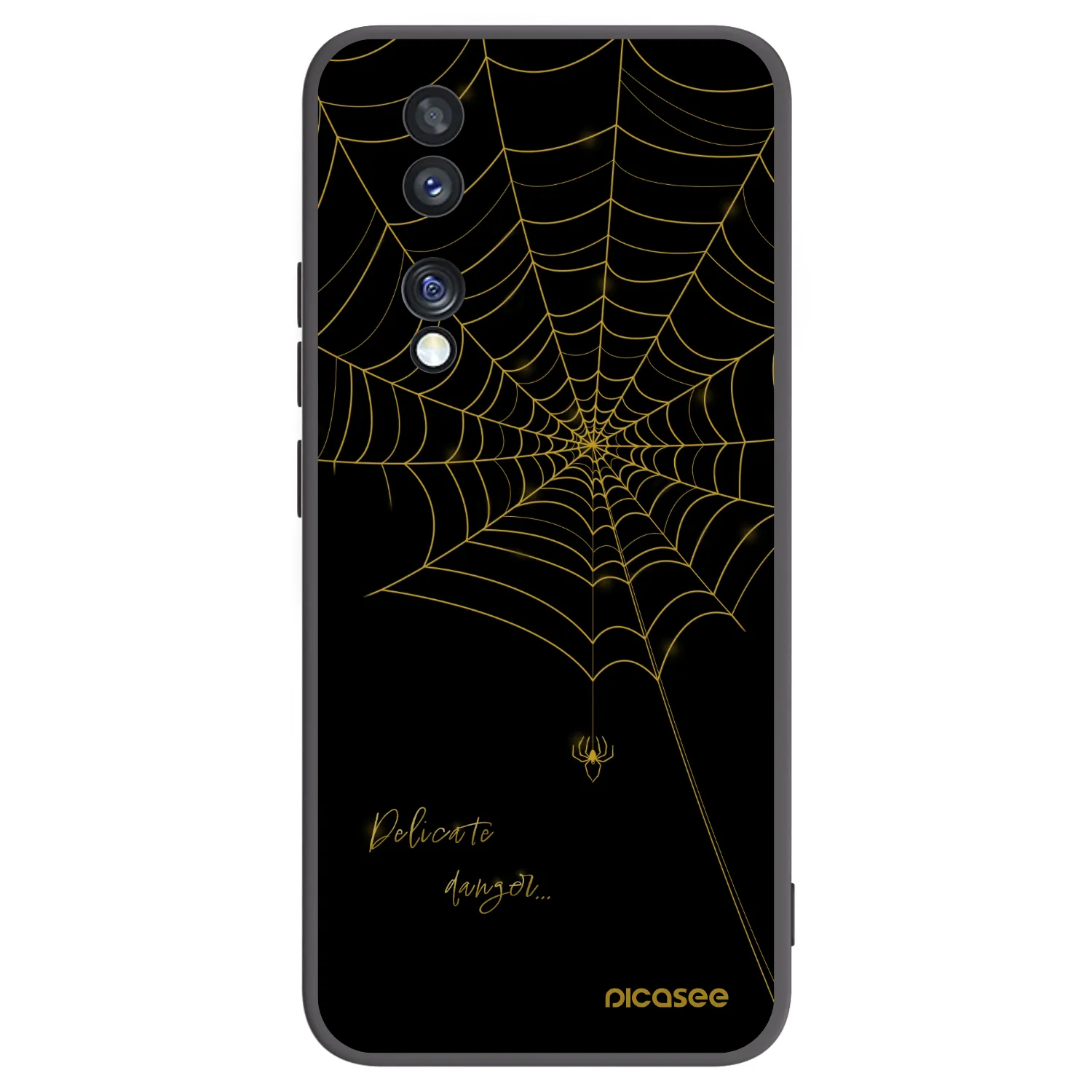 Picasee fekete szilikon tok az alábbi mobiltelefonokra Honor 70 - Delicate danger