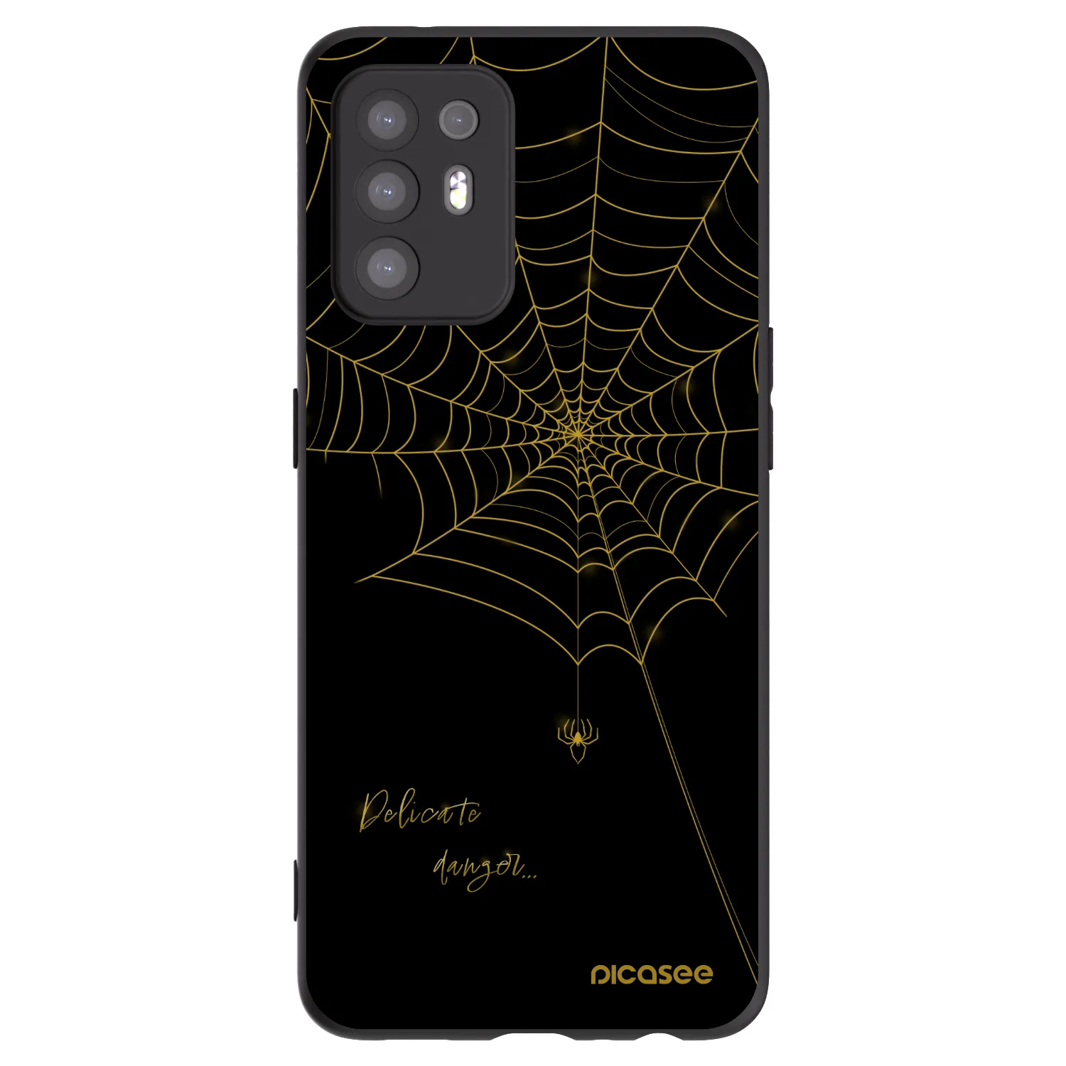 Picasee fekete szilikon tok az alábbi mobiltelefonokra OPPO A94 5G - Delicate danger