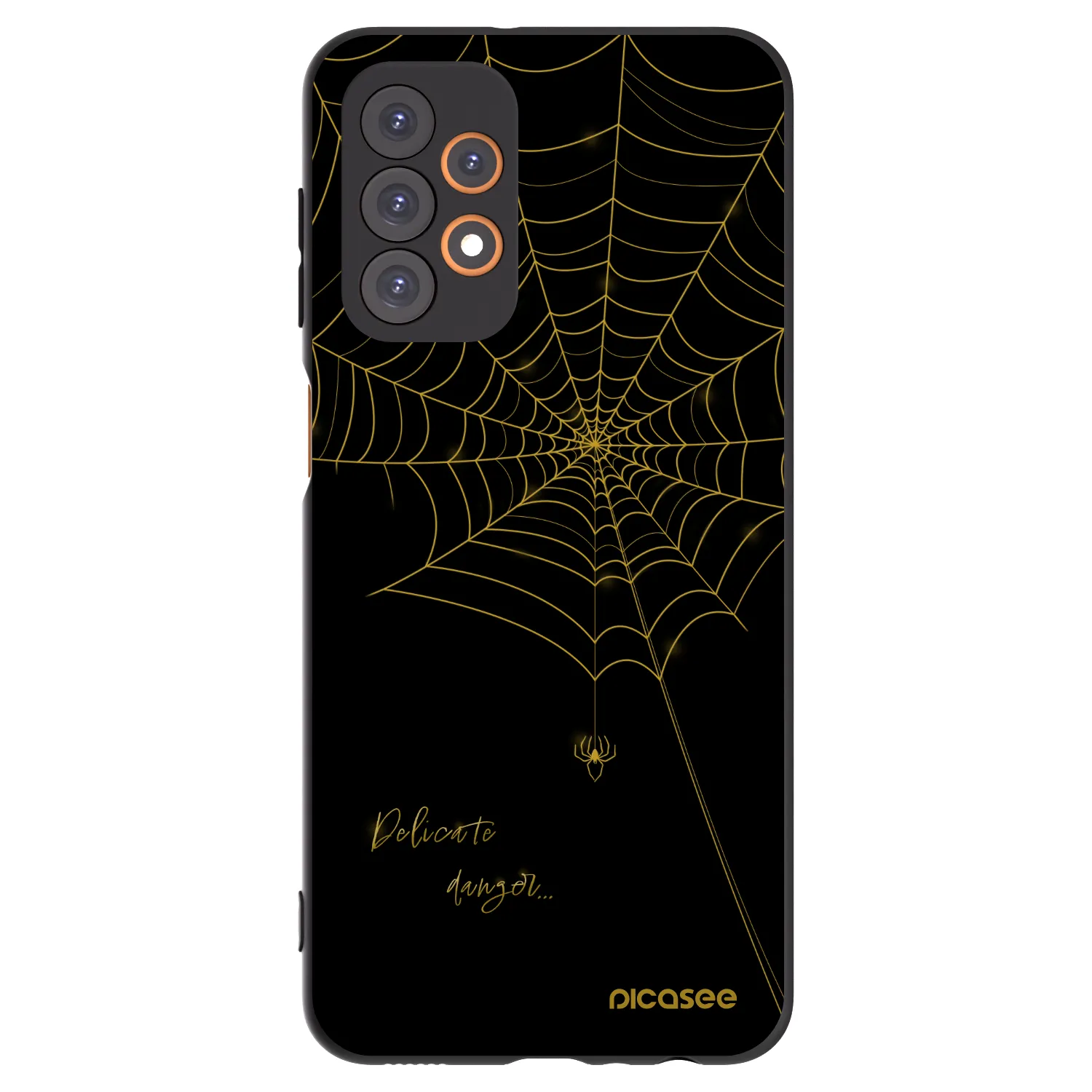 Picasee fekete szilikon tok az alábbi mobiltelefonokra Samsung Galaxy A23 A235F 4G - Delicate danger