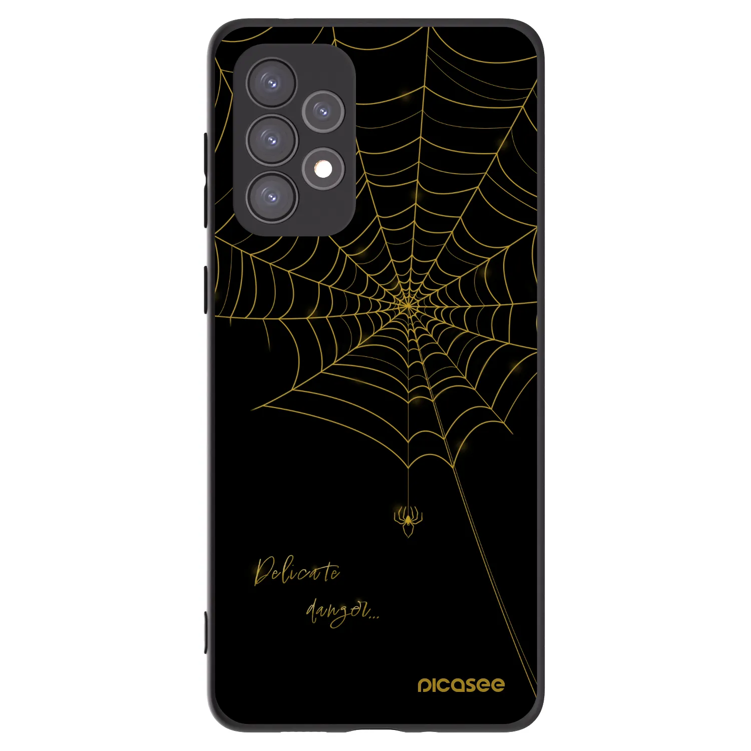 Picasee fekete szilikon tok az alábbi mobiltelefonokra Samsung Galaxy A73 5G - Delicate danger